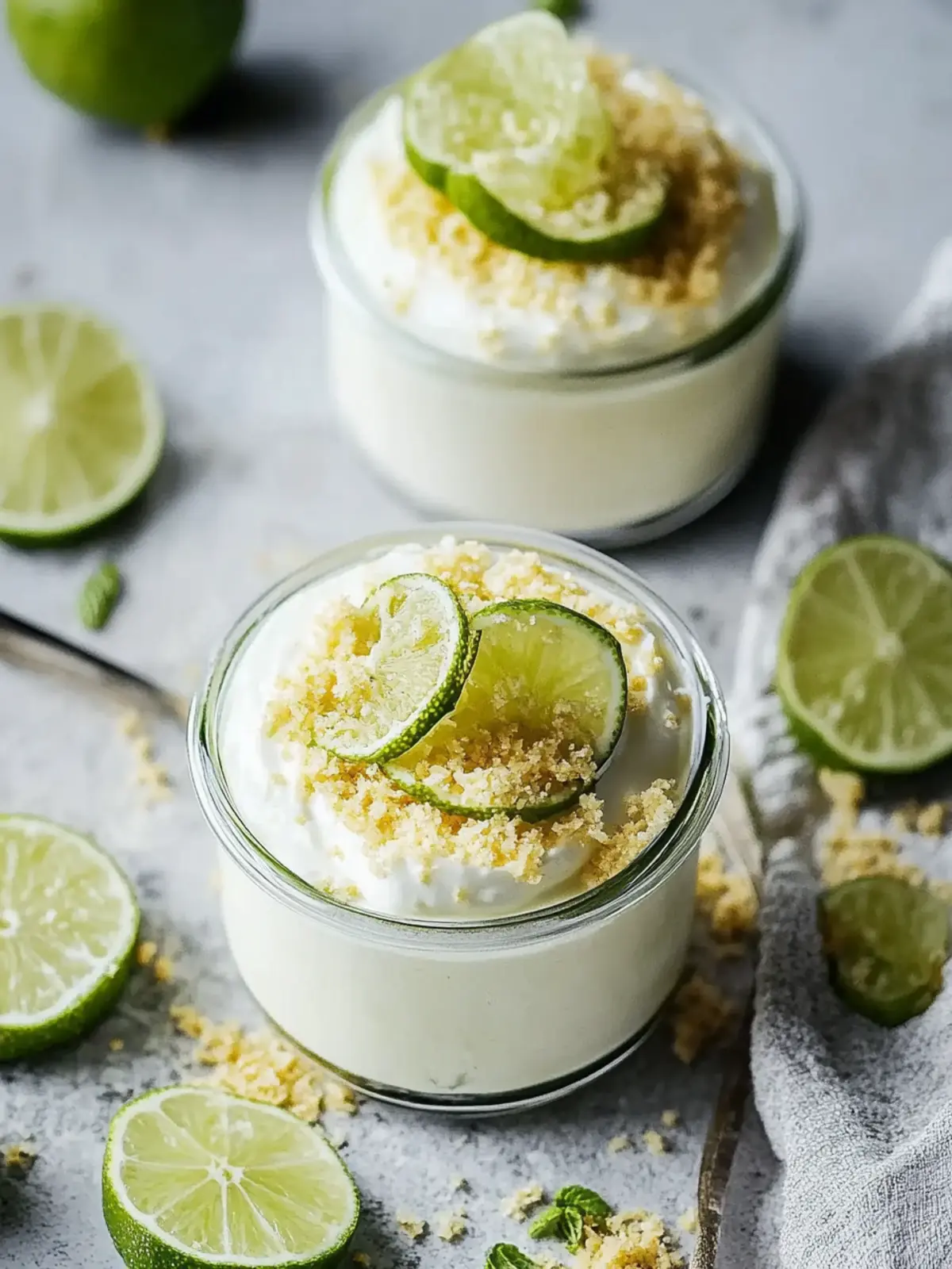 Leckere Limetten-Mousse mit Joghurt für heiße Sommertage 3 Lime-Mousse with yogurt