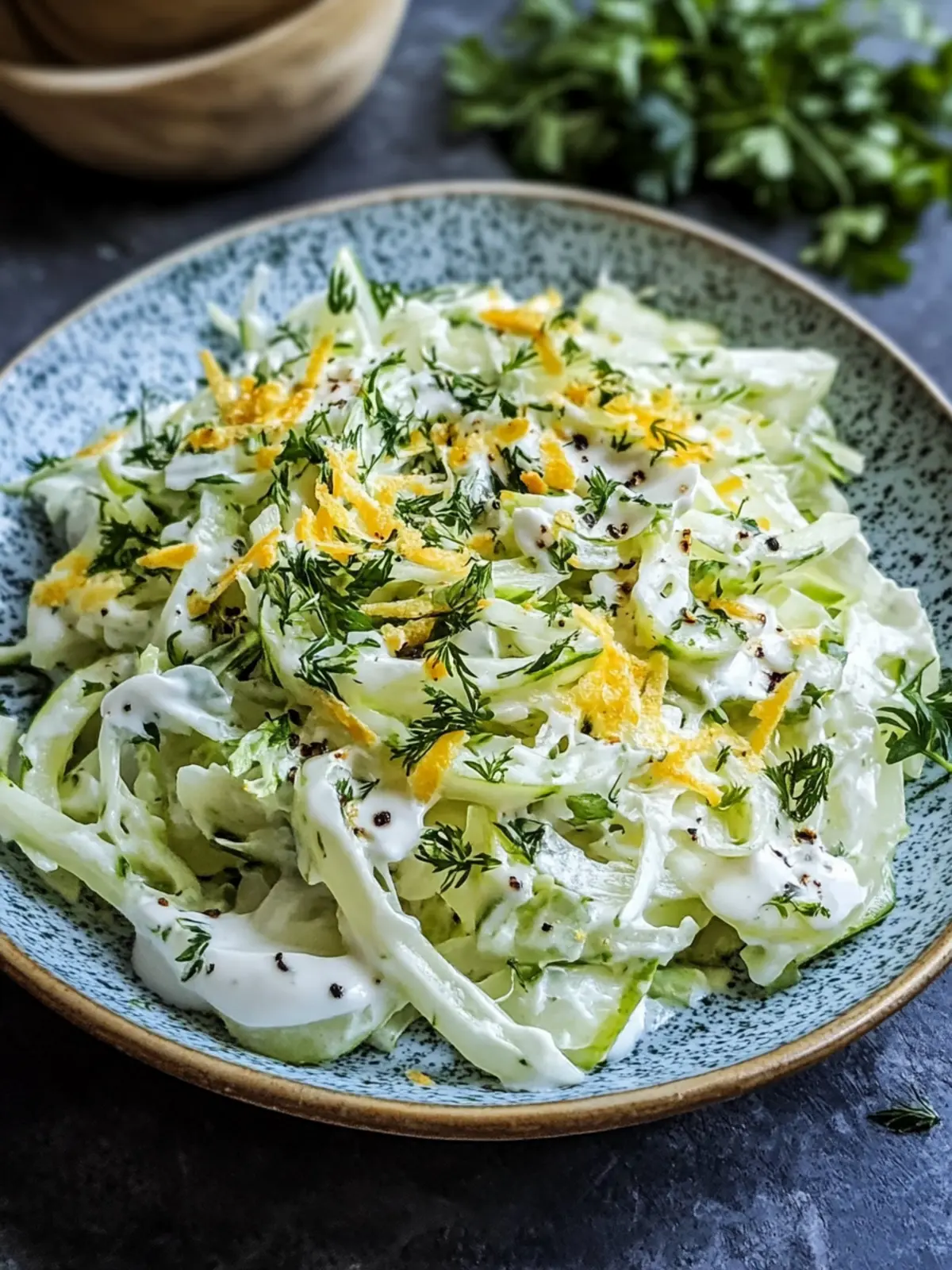Leichter Kohlrabi-Salat mit Joghurt-Dressing Rezept für heiße Tage 5 Leichter Kohlrabi-Salat mit Joghurt-Dressing Rezept
