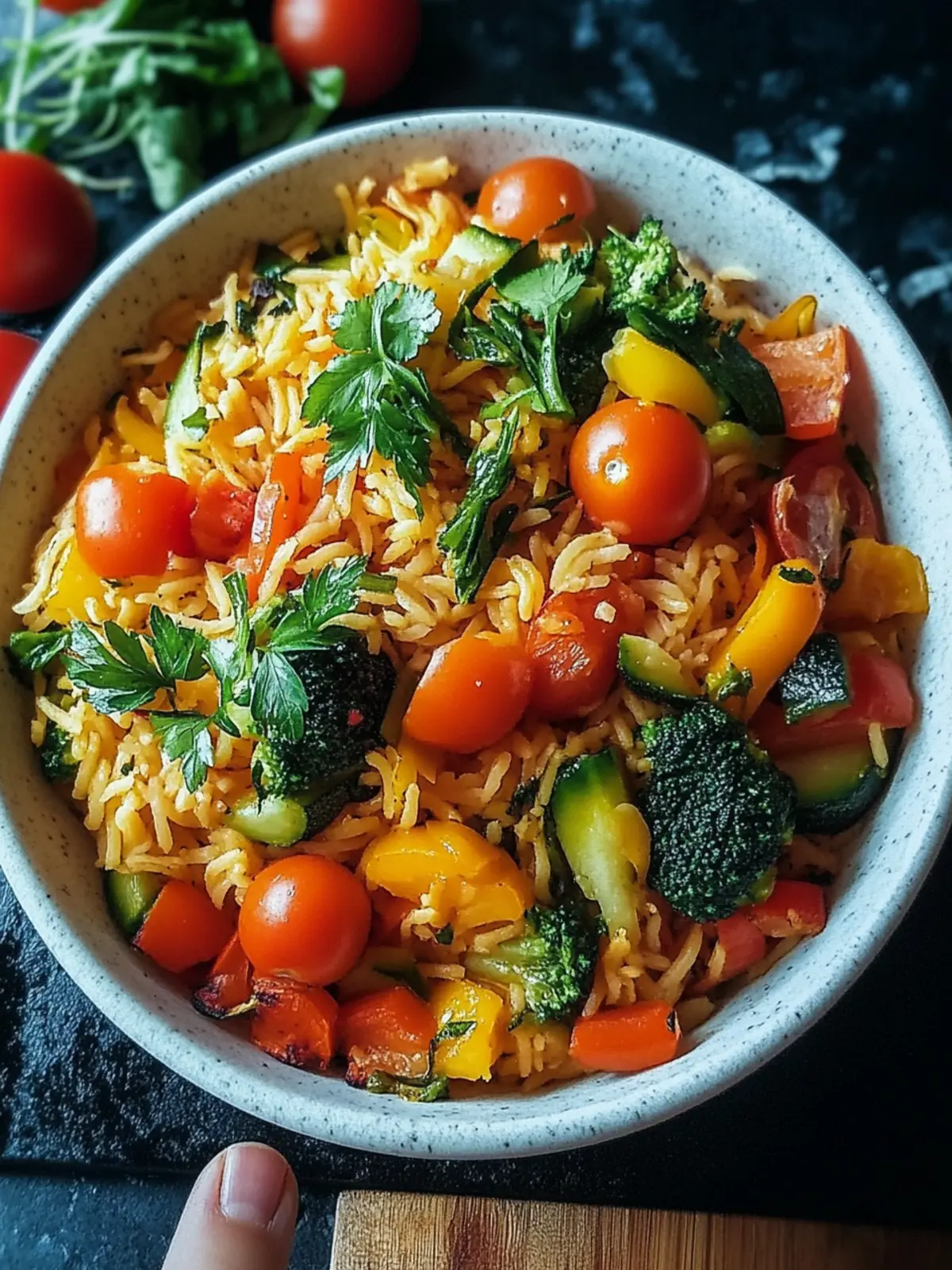 Leckere Vegetarische Reispfanne mit Gemüse: Schnell und gesund 5 Vegetarische Reispfanne mit Gemüse
