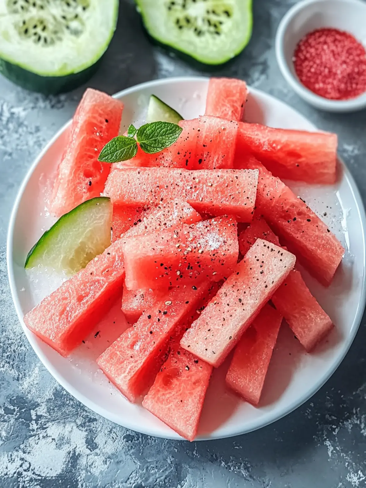 Gesunde Wassermelonen-Pommes: Erfrischender Snack für heiße Tage 2 Gesunde Wassermelonen-Pommes