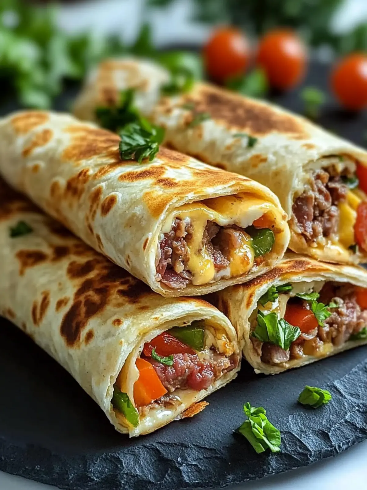 Crispy Wraps mit Hackfleisch und Käse – Schnelle Genussmomente 3 Crispy Wraps mit Hackfleisch und Käse