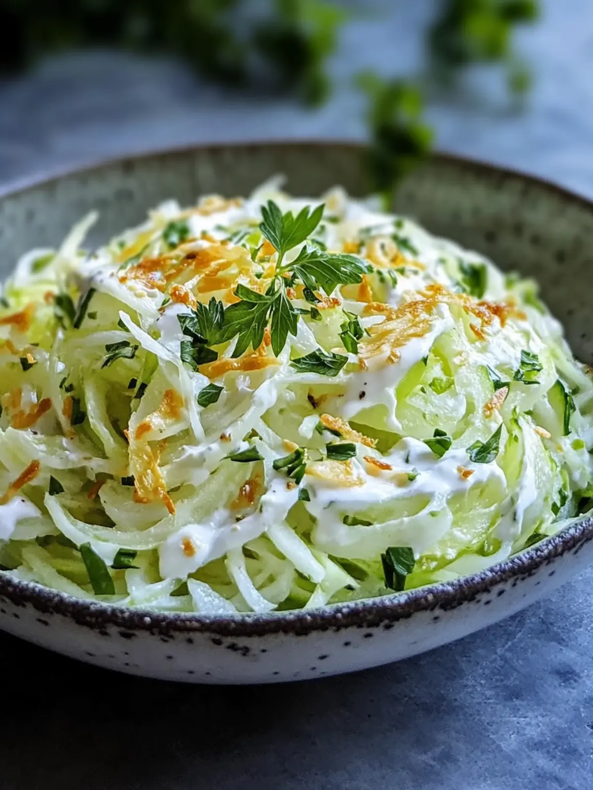 Leichter Kohlrabi-Salat mit Joghurt-Dressing Rezept für heiße Tage 2 Leichter Kohlrabi-Salat mit Joghurt-Dressing Rezept