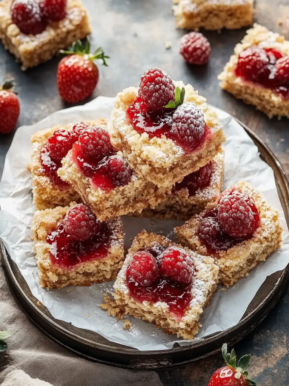 Köstliche Johannisbeer Streusel Riegel für jede Feier! 4 Johannisbeer Streusel Riegel