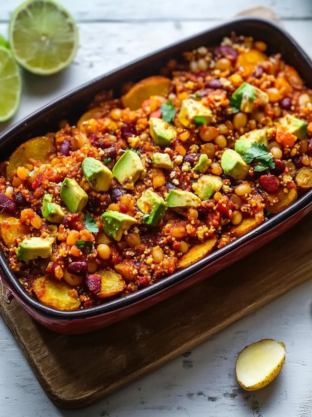 Mexikanischer Kartoffel-Fleisch-Auflauf für echte Genießer 3 Potato-Meat-Casserole in Mexican Style