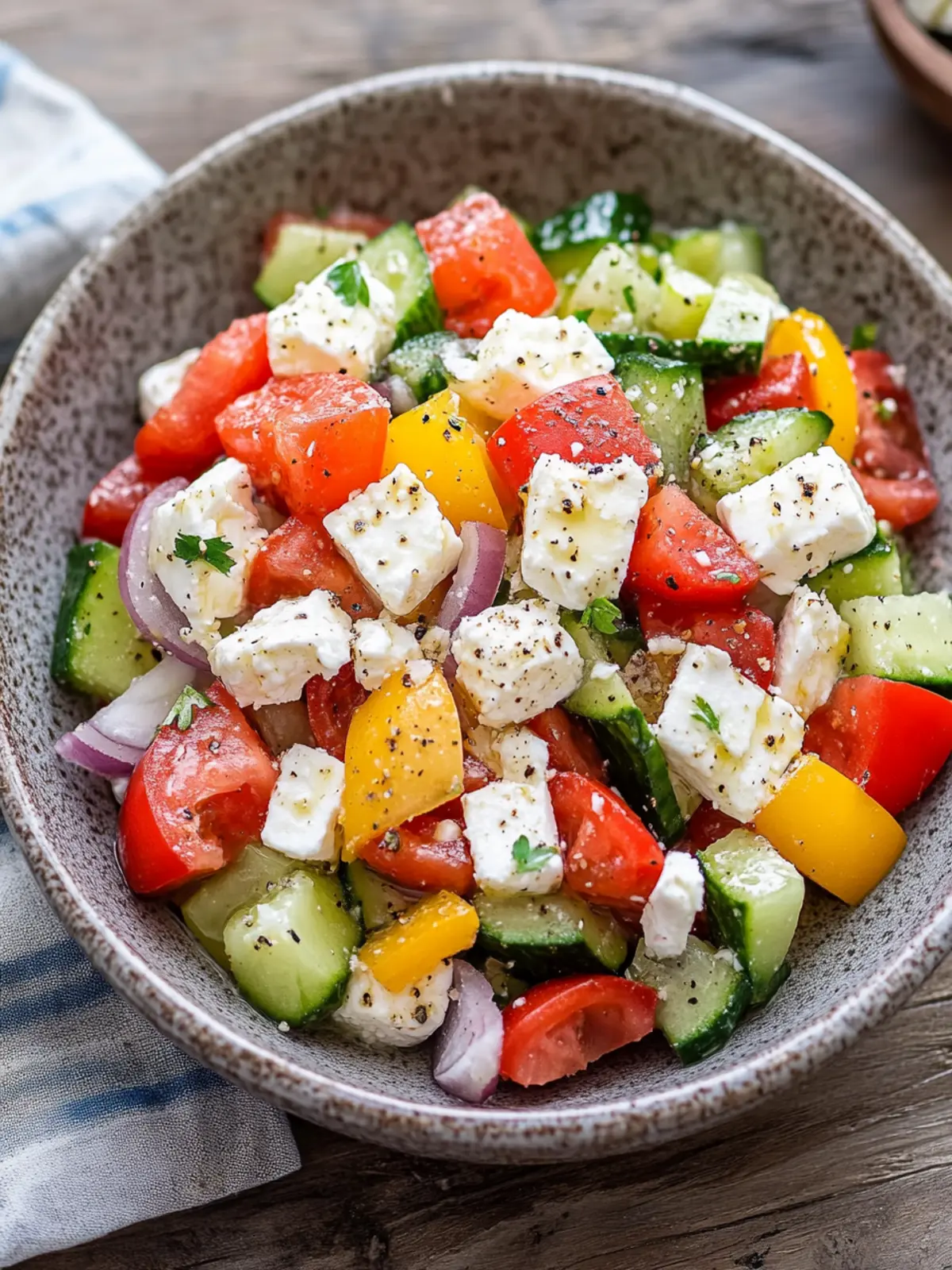 Frischer Griechischer Bauernsalat – Perfekt für heiße Sommertage 2 Griechischer Bauernsalat