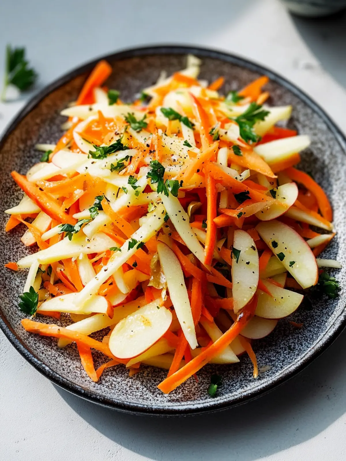 Frischer Kohlrabi-Karotten-Apfel-Salat für einen gesunden Genuss 5 Frischer Kohlrabi-Karotten-Apfel-Salat