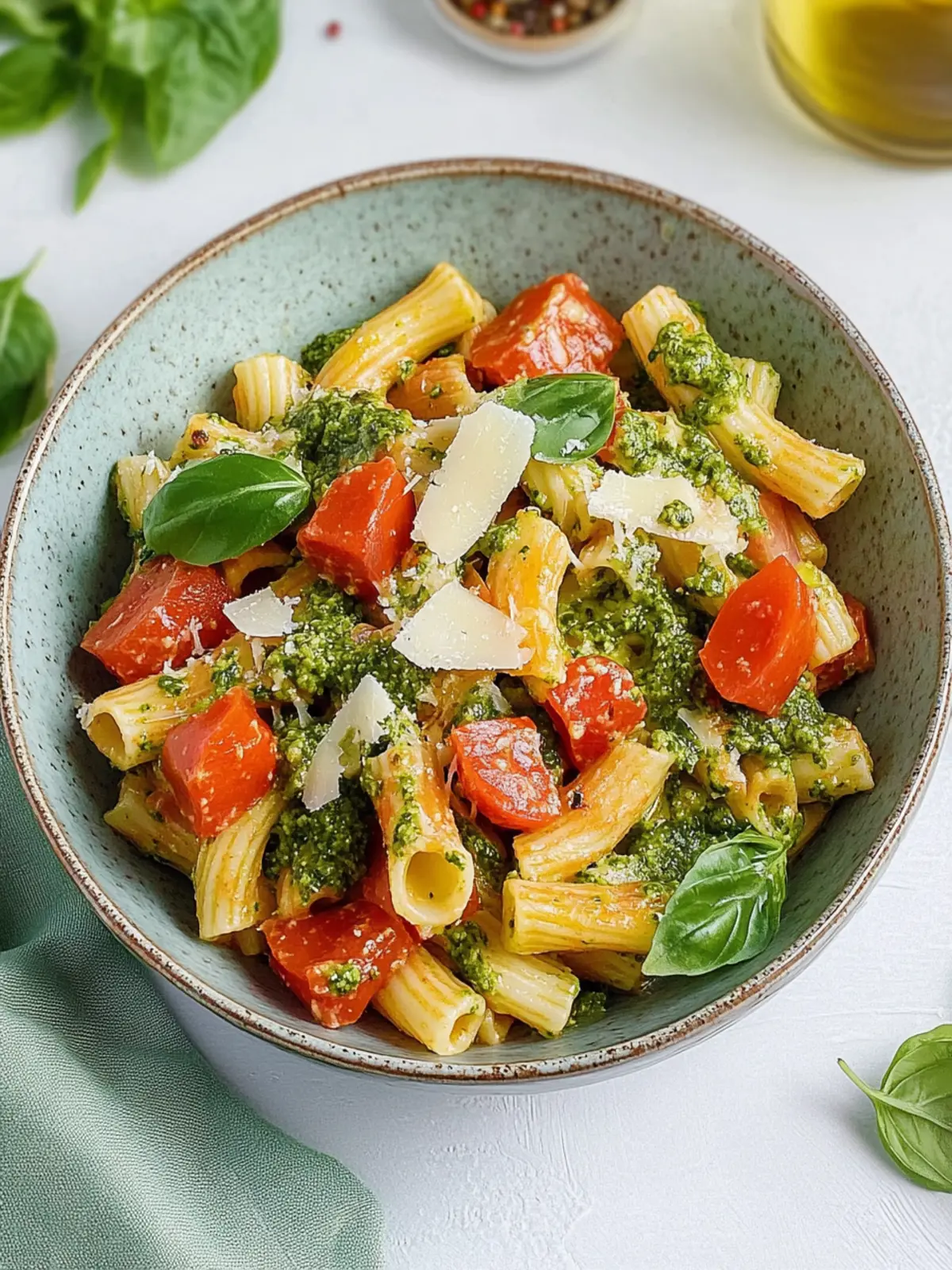 Nudelsalat mit rotem Pesto – Ein schnelles Sommerhighlight 4 Nudelsalat mit rotem Pesto
