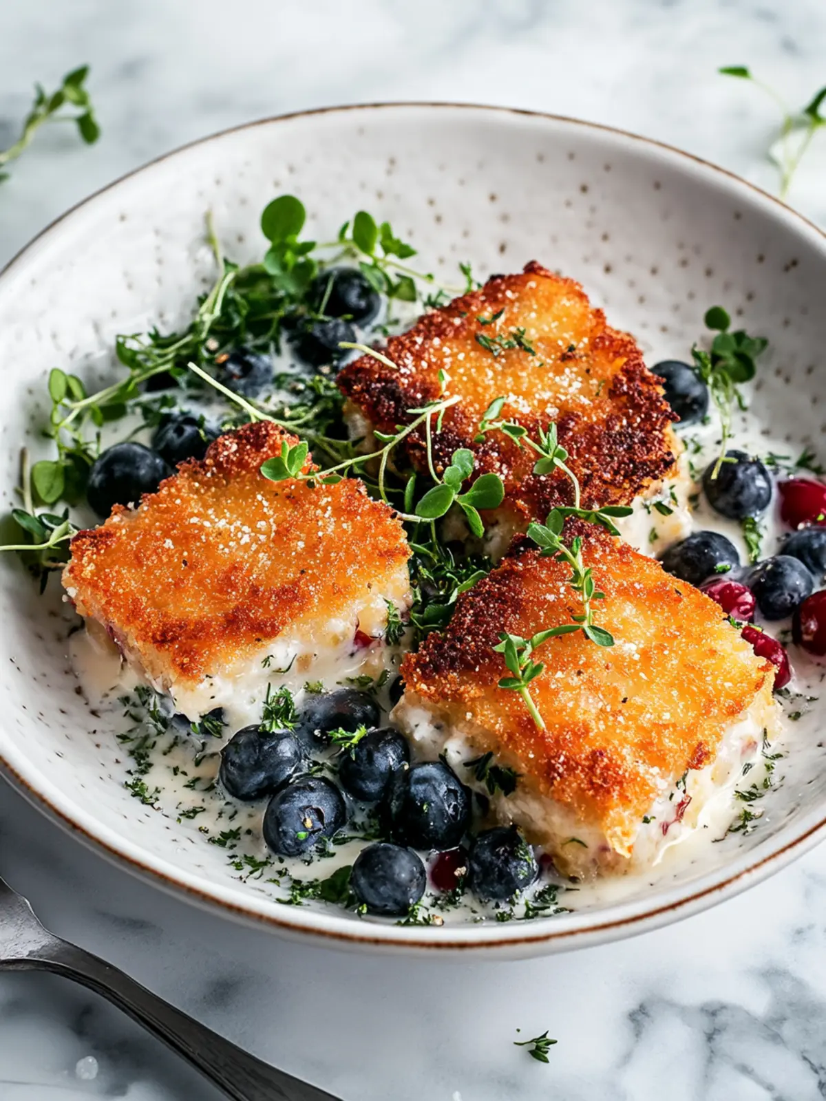 Crispy Pflanzenbasiertes Cordon Bleu mit cremiger Sauce 4 Pflanzenbasiertes Cordon Bleu