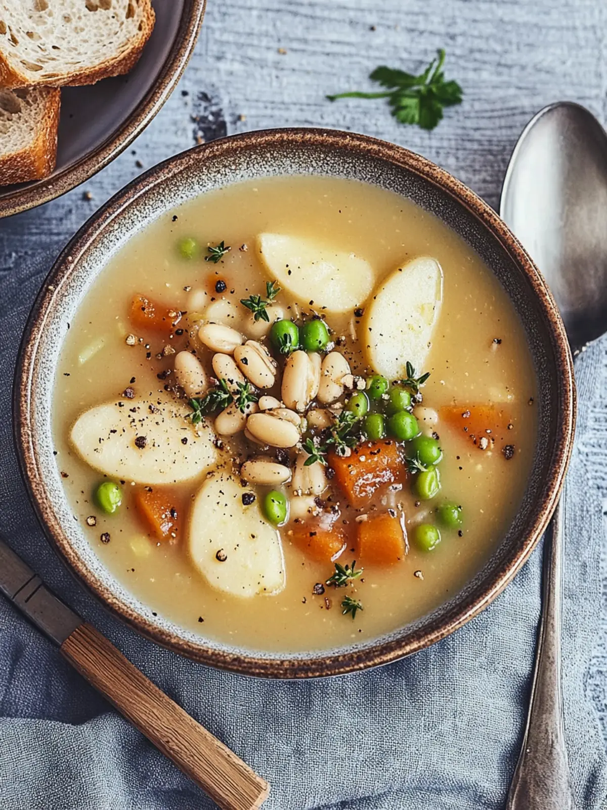 Herzhafte Weiße Bohnensuppe vegetarisch – Schnell und Köstlich 2 Weiße Bohnensuppe vegetarisch