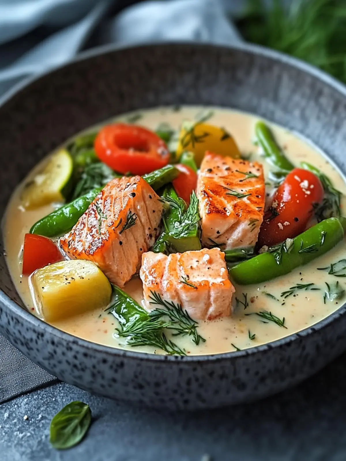 Cremige Kokos-Lachs-Pfanne mit Gemüse – Gesund & Schnell Genuss 2 Cremige Kokos-Lachs-Pfanne mit Gemüse