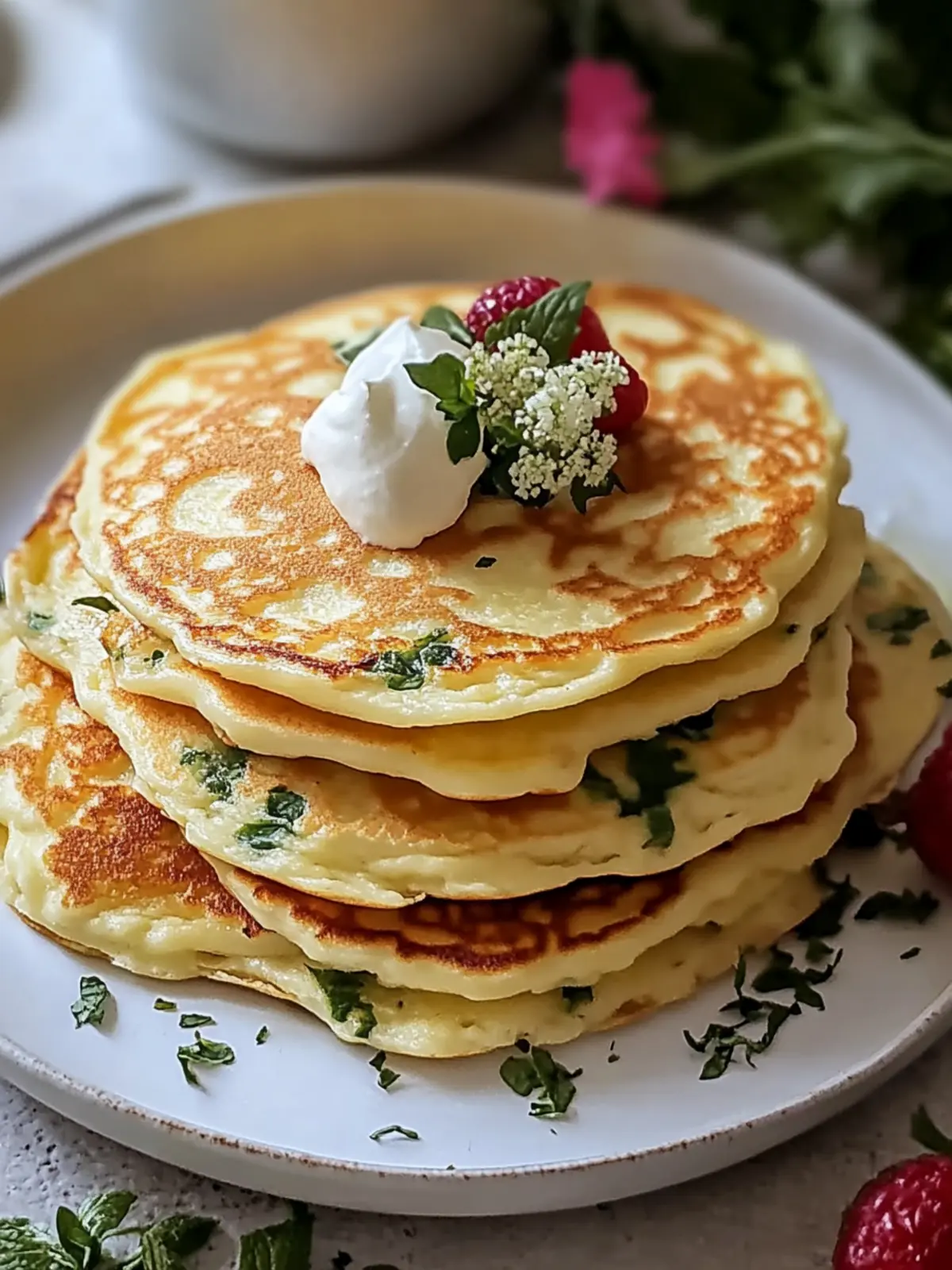 Kräuter-Käse-Blini – Blitzschnelle Genuss-Pfannkuchen für Jeden 3 Kräuter-Käse-Blini – Blitzschnelle Genuss-Pfannkuchen