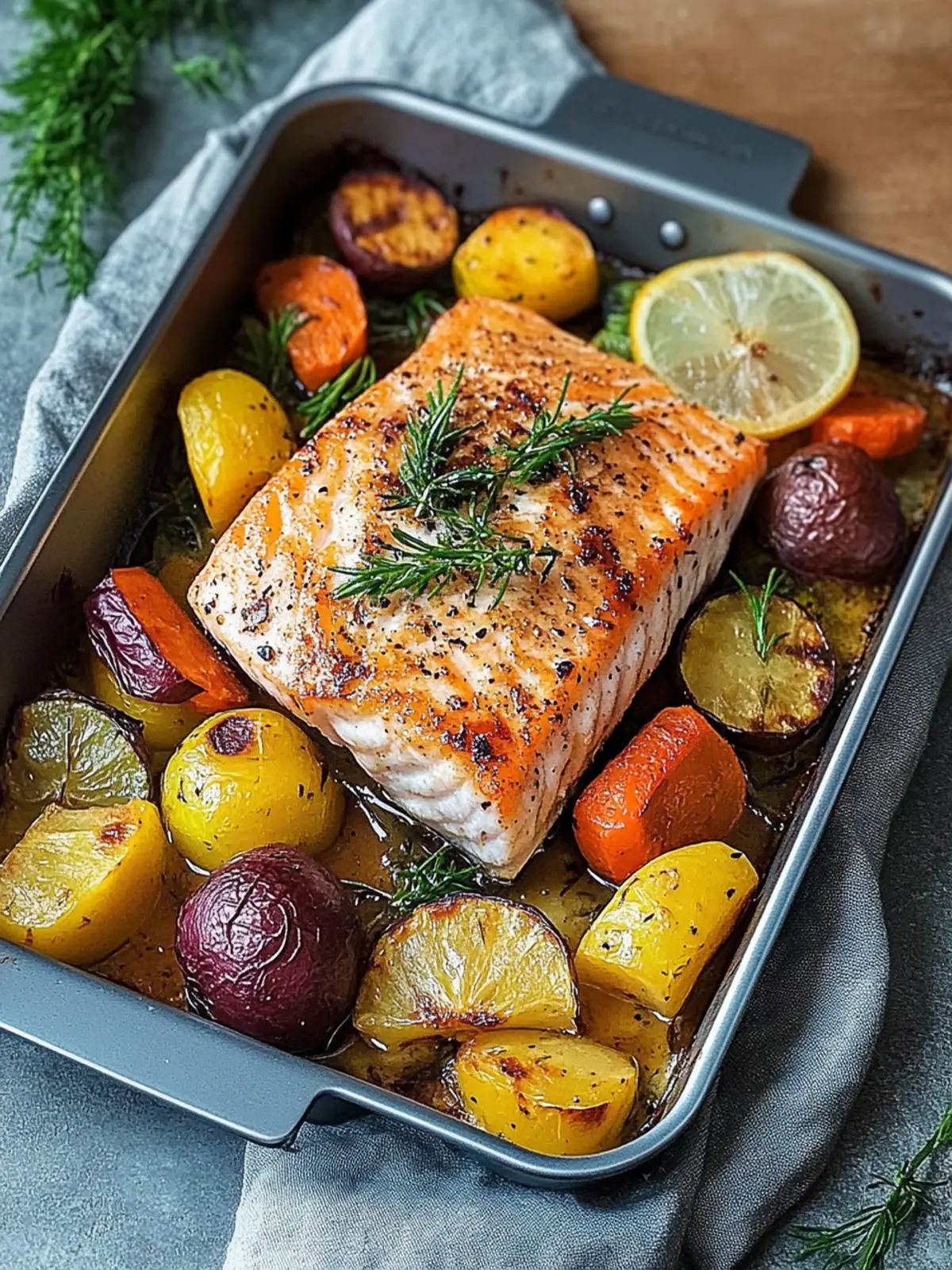 Lachs aus dem Ofen mit Gemüse – Schnell und gesund genießen 4 Lachs aus dem Ofen mit Gemüse