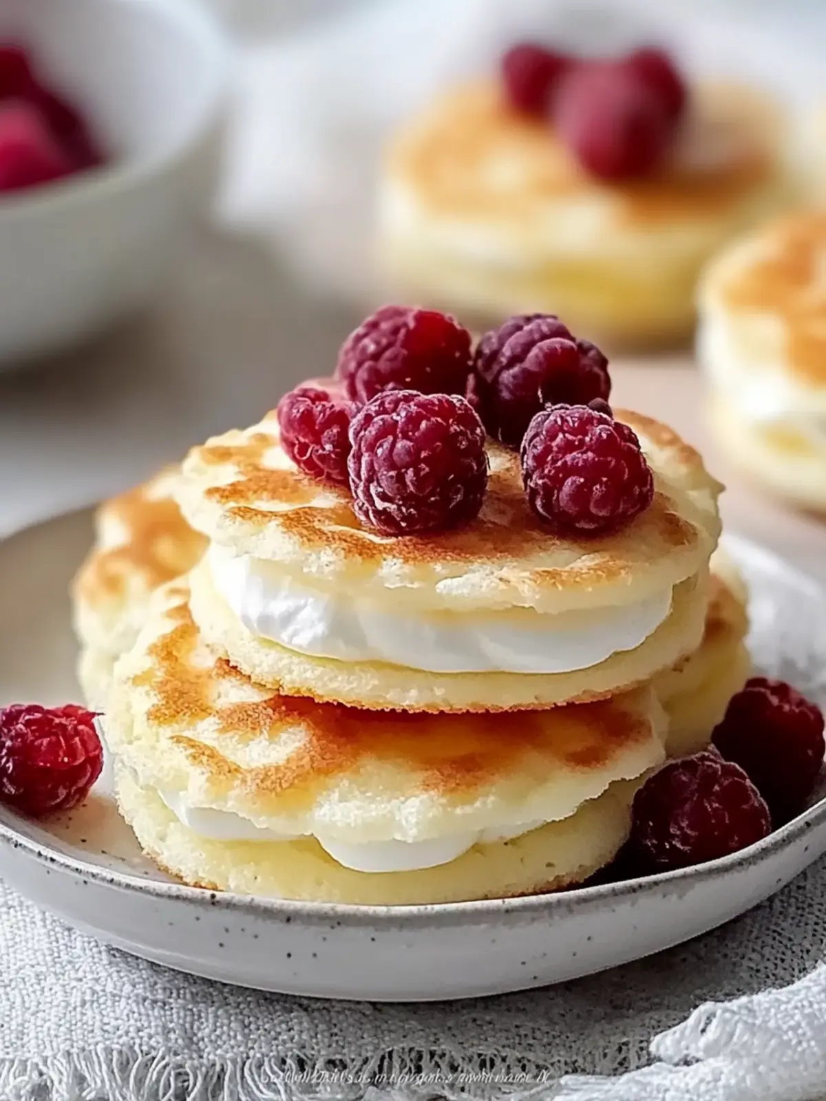Pfannkuchen mit Naturjoghurt