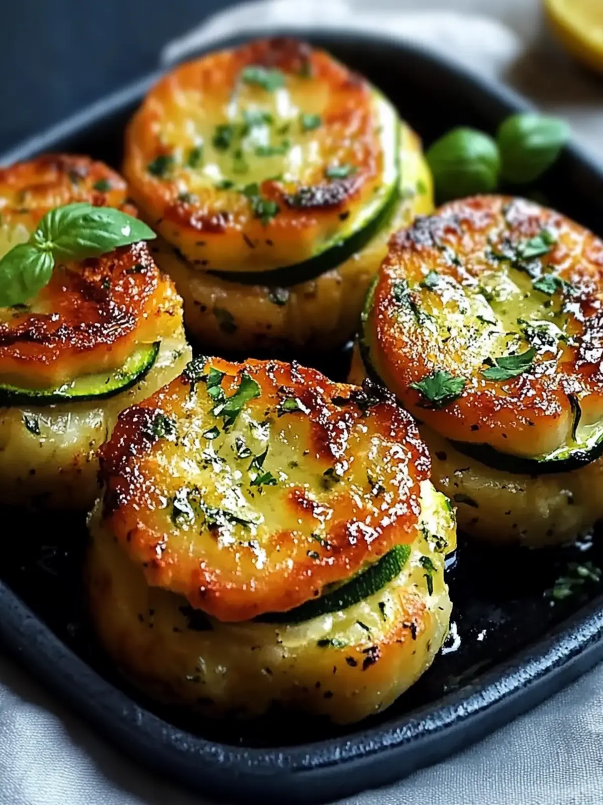 Zucchini-Boulettes im Ofen: Gesund, Knusprig und Lecker 4 Zucchini-Inputte im Ofen