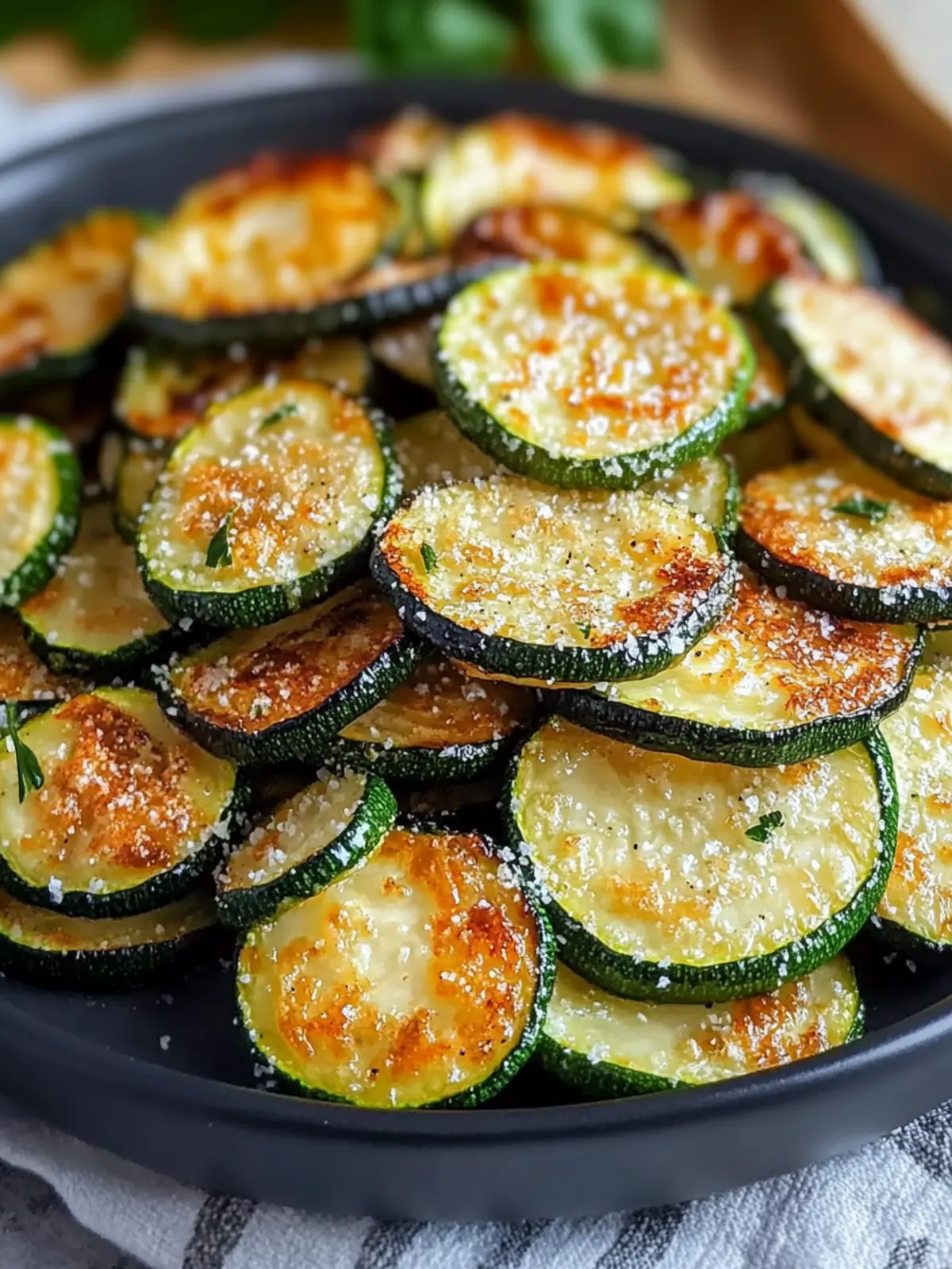 Knusprige Zucchini aus der Heißluftfritteuse: Gesund genießen 4 Crispy Zucchini from the Air Fryer
