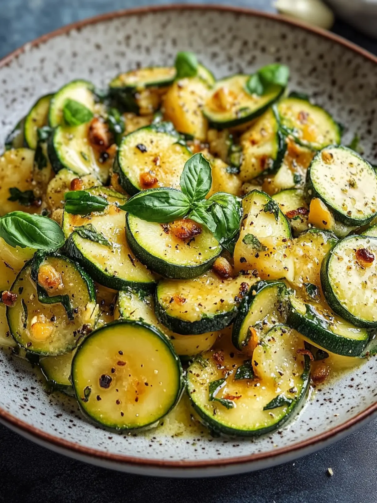 Cremige Knoblauch-Kichererbsen-Zucchini-Pfanne für Genießer 4 Cremige Knoblauch-Kichererbsen-Zucchini-Pfanne