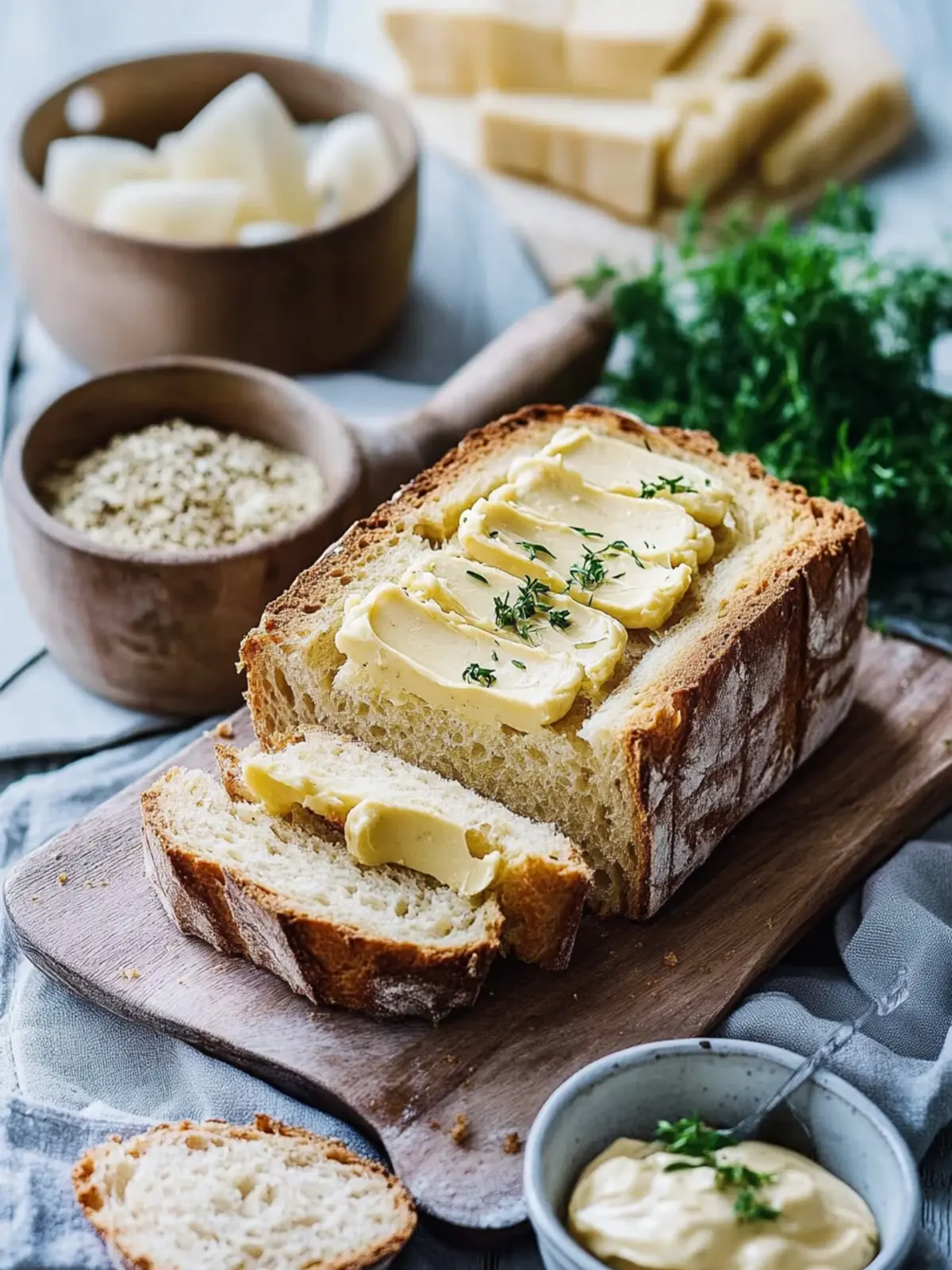 Zupfbrot mit Kräuterbutter – Der Star deiner Grillpartys 2 Zupfbrot mit Kräuterbutter