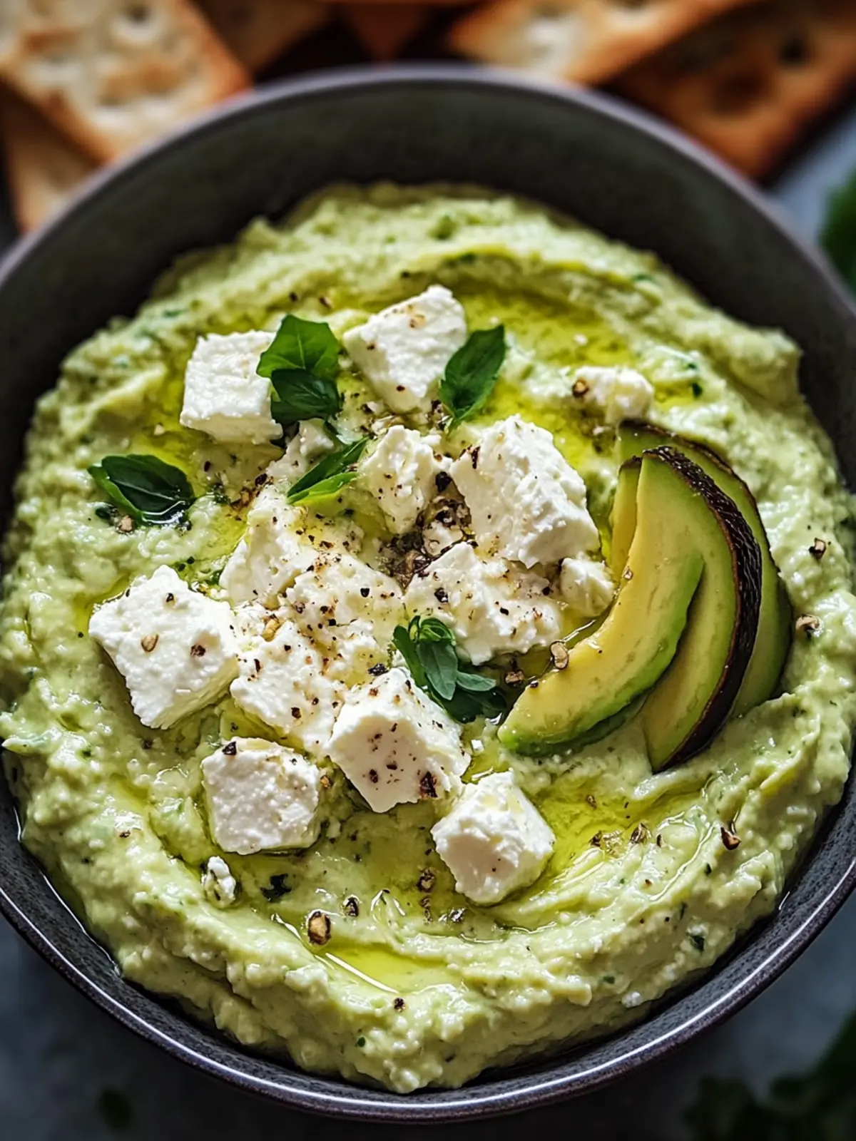 Feta-Avocado-Dip: Der cremige Genuss für jeden Snackabend 5 Feta-Avocado-Dip