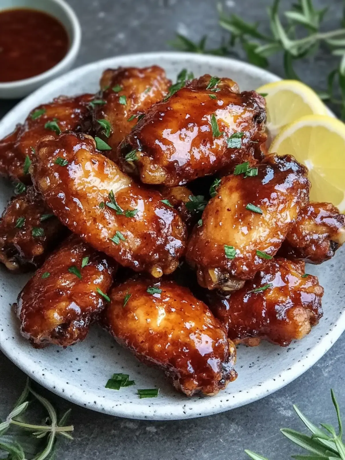 Knusprige Airfryer Hähnchen-Wings mit Honig-Knoblauch Genuss 2 Crispy Airfryer Chicken Wings with Honey Garlic