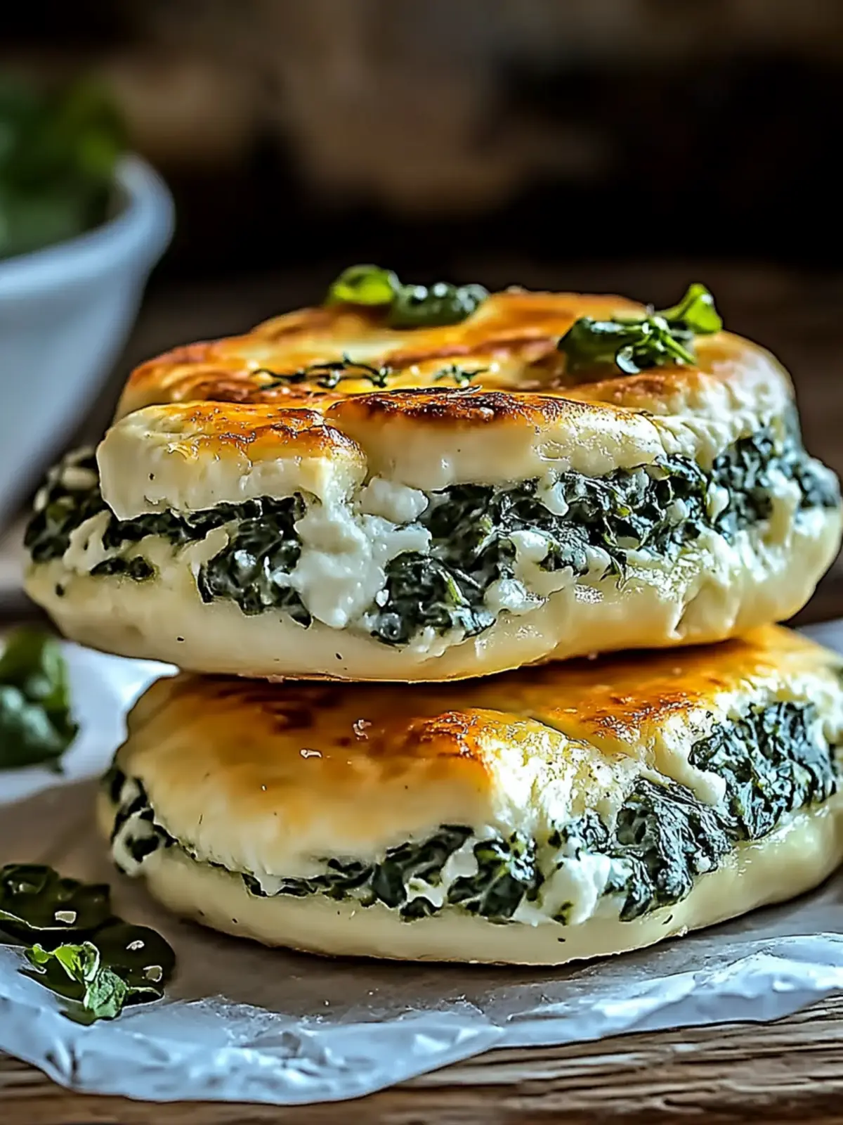 Spinat Hüttenkäse Fladen – Proteinreicher Snack für jede Gelegenheit 4 Spinat Hüttenkäse Fladen
