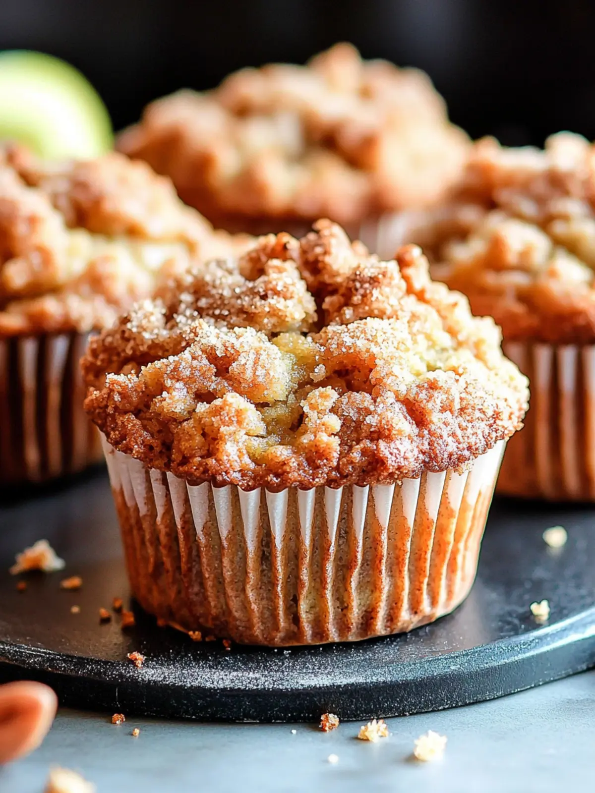 Feuchte Apfel-Zimt-Krümel-Muffins für den perfekten Frühstücksgenuss 5 Feuchte Apfel-Zimt-Krümel-Muffins
