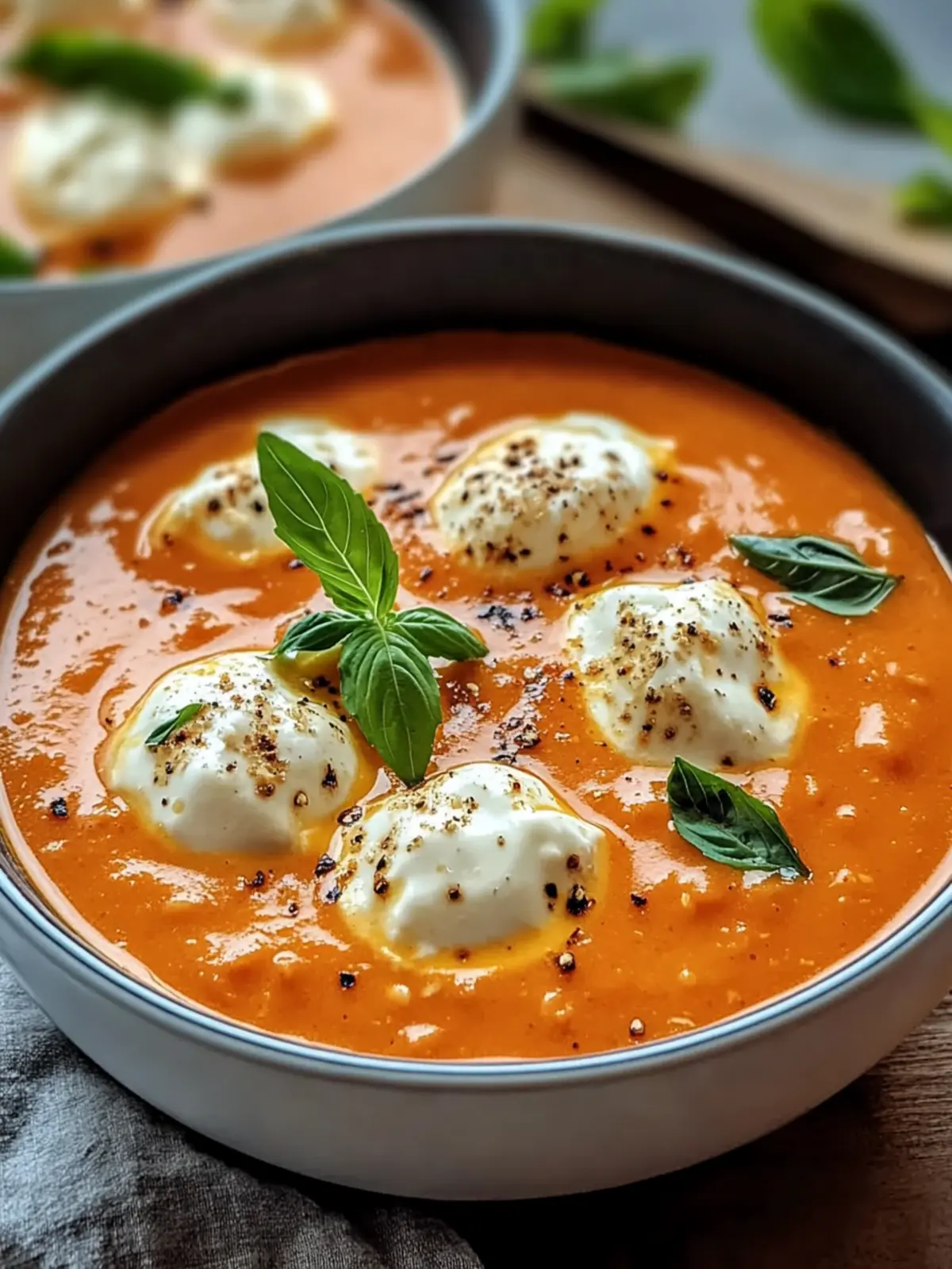 Cremige Tomatensuppe mit Käseknödel – Herzwärmer für Zuhause 4 Creamy tomato soup with cheese dumplings