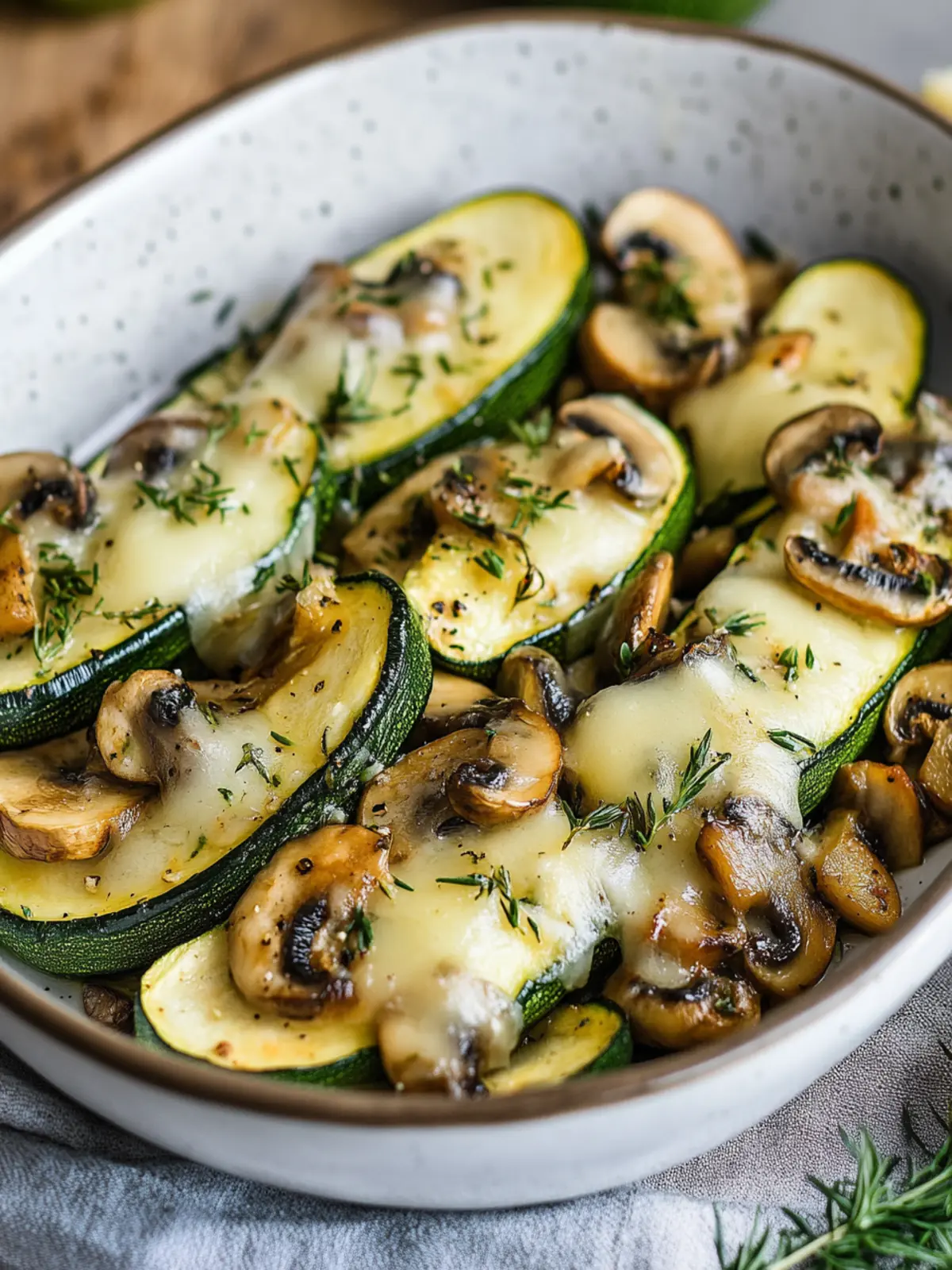 Köstliche Gefüllte Zucchini mit Champignons für ein Gesundes Abendessen 5 Gefüllte Zucchini mit Champignons