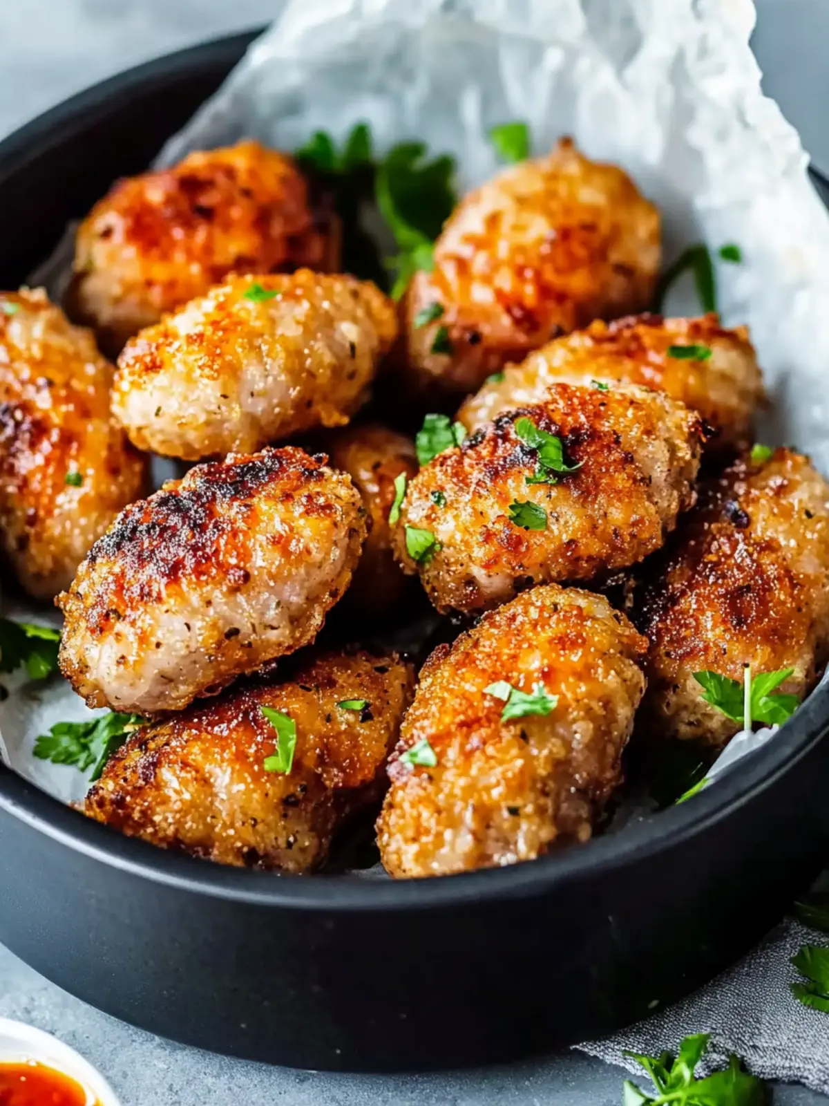 Gesunde Airfryer-Fleischbällchen: Knusprig und saftig genießen 5 Airfryer-Fleischbällchen