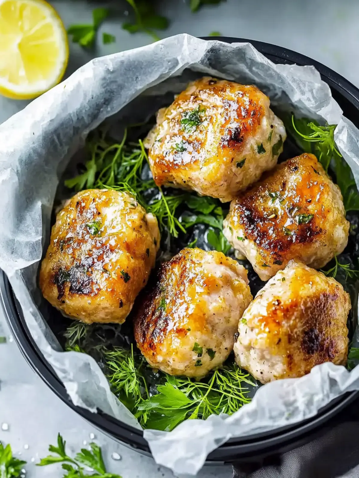 Gesunde Airfryer-Fleischbällchen: Knusprig und saftig genießen 4 Airfryer-Fleischbällchen