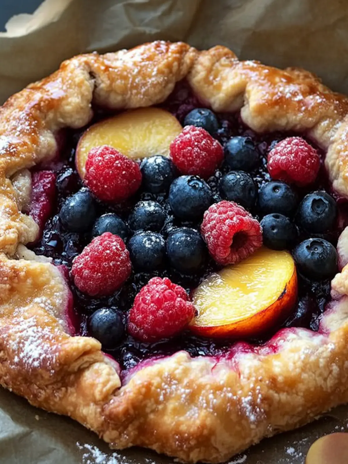Galette mit Nectarinen, Himbeeren und Blaubeeren – Ein Sommertraum 5 Galette with nectarines, raspberries and blueberries