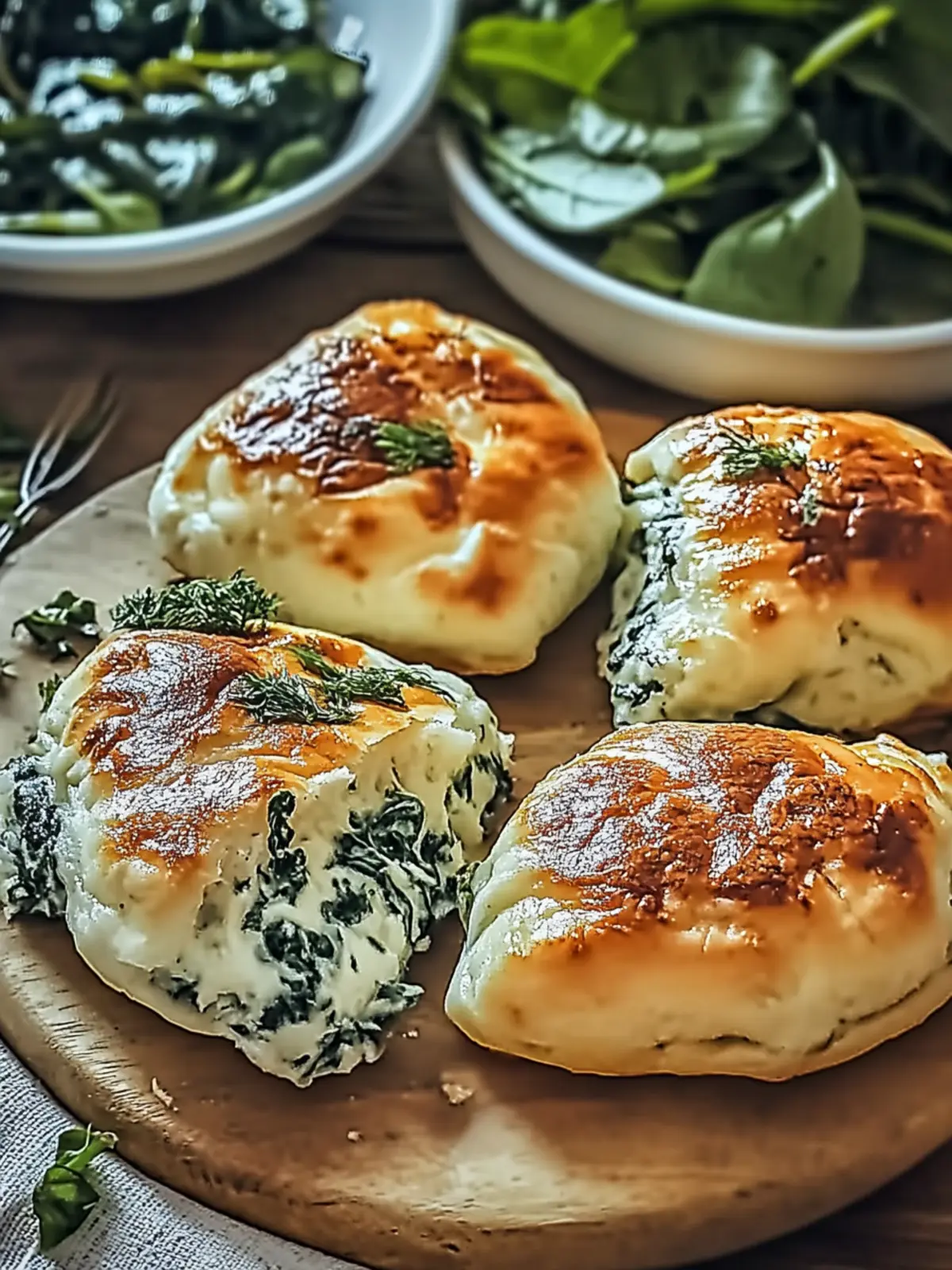 Spinat Hüttenkäse Fladen – Proteinreicher Snack für jede Gelegenheit 3 Spinat Hüttenkäse Fladen