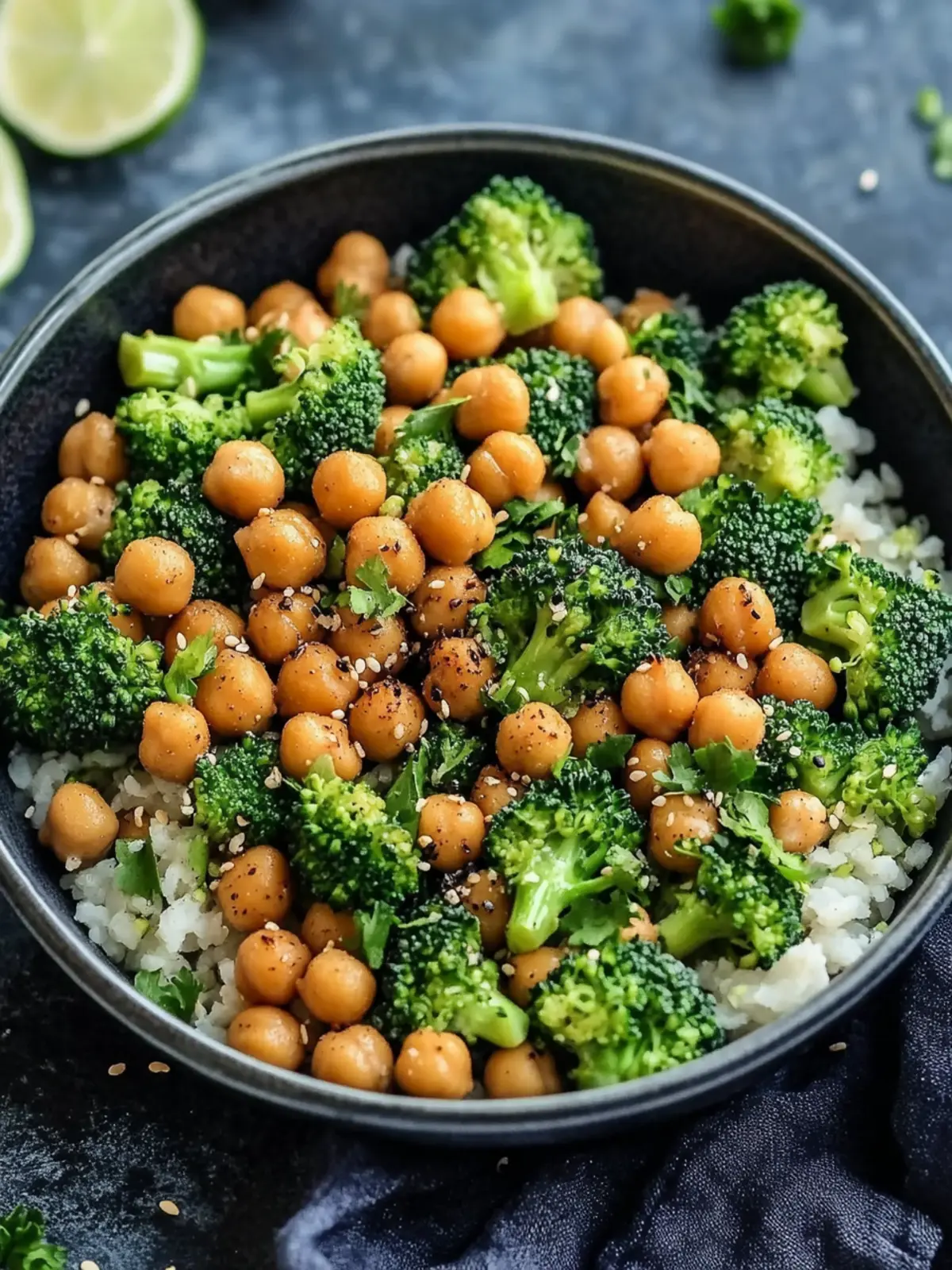 Schnelle und gesunde Brokkoli-Pfanne mit Kichererbsen – Vegan genießen 3 Quick and healthy broccoli pan with chickpeas (vegan)