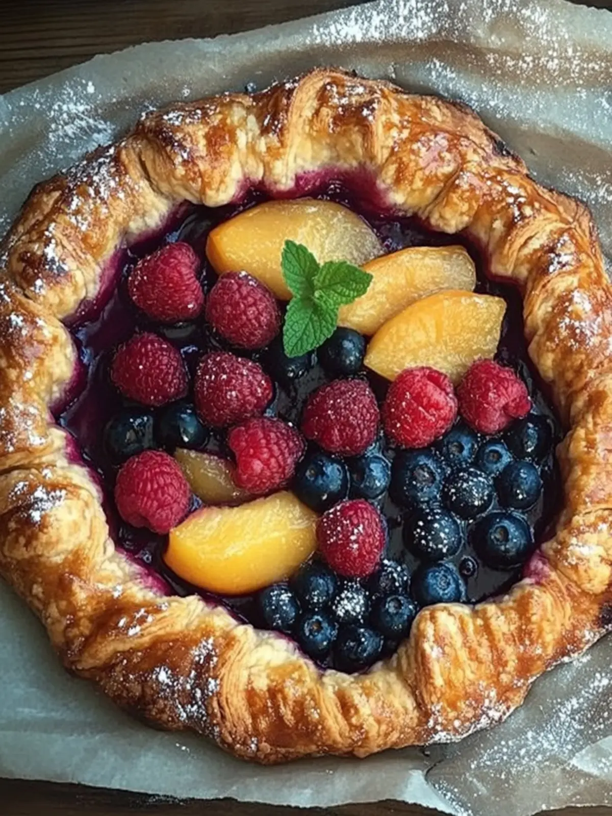Galette mit Nectarinen, Himbeeren und Blaubeeren – Ein Sommertraum 3 Galette with nectarines, raspberries and blueberries