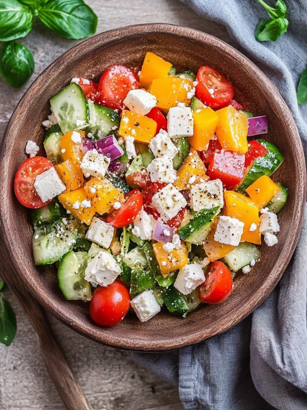 Griechischer Bauernsalat: Frisch, Schnell und Gesund genießen 2 Griechischer Bauernsalat