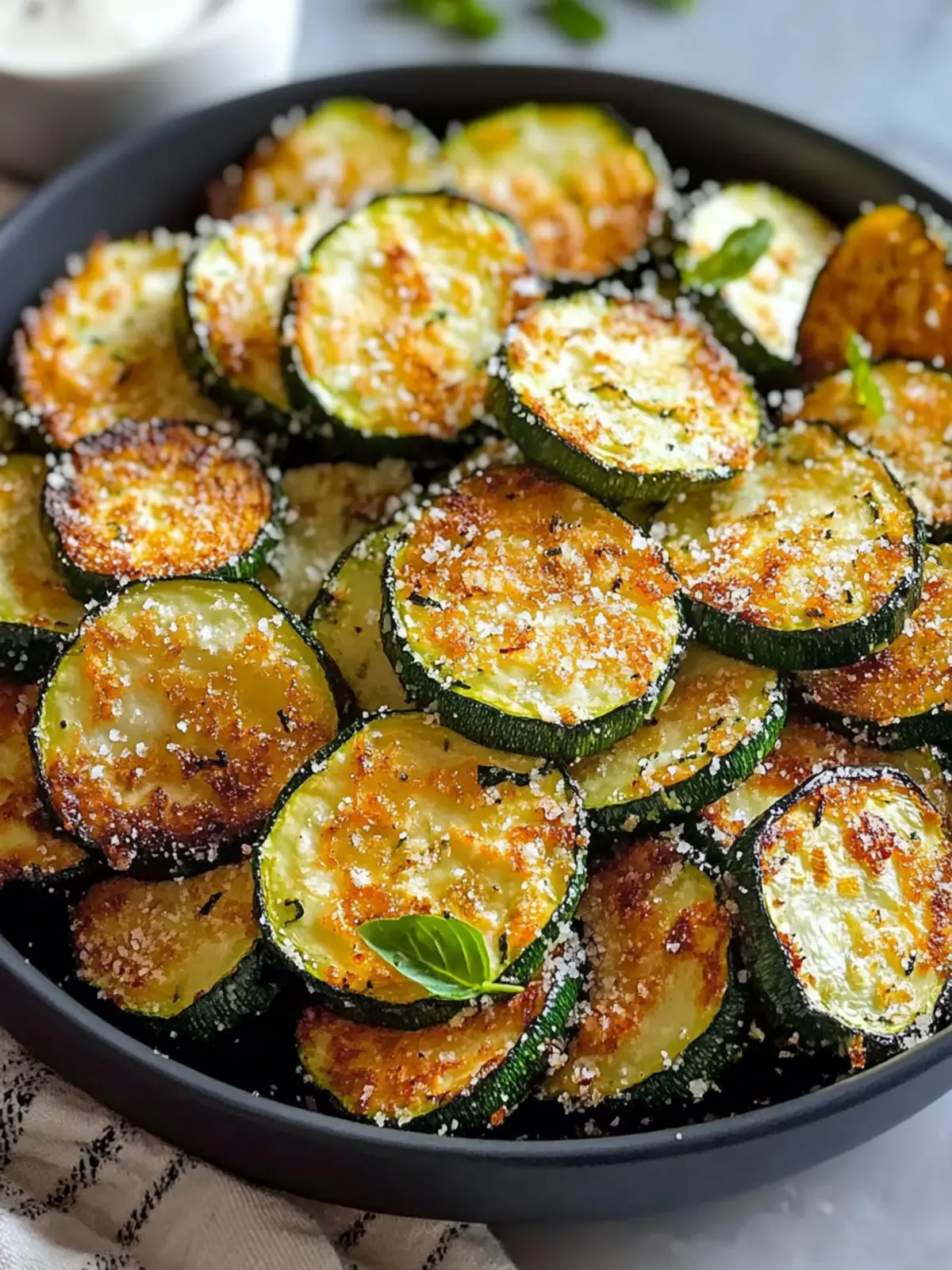 Knusprige Zucchini aus der Heißluftfritteuse: Gesund genießen 2 Crispy Zucchini from the Air Fryer