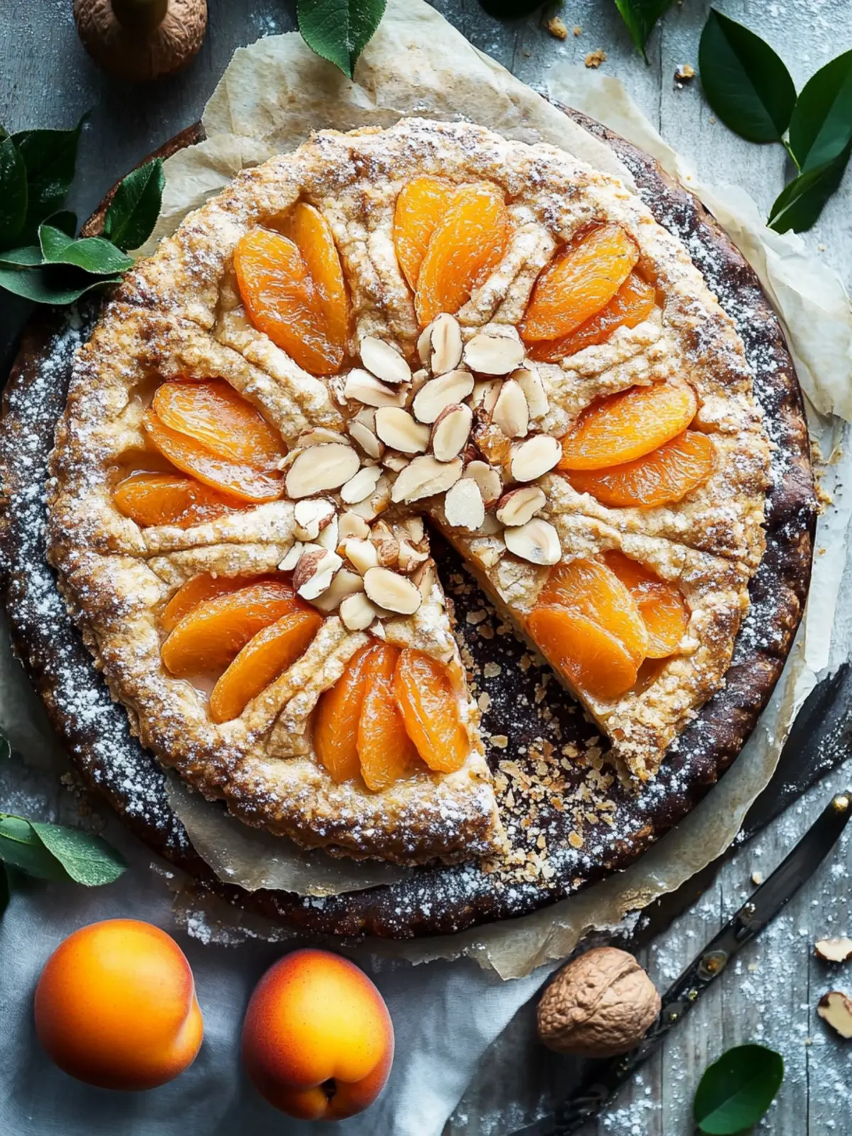 Aprikosen-Galette mit Mandelplättchen – Einfaches Sommervergnügen 5 Aprikosen-Galette mit Mandelplättchen