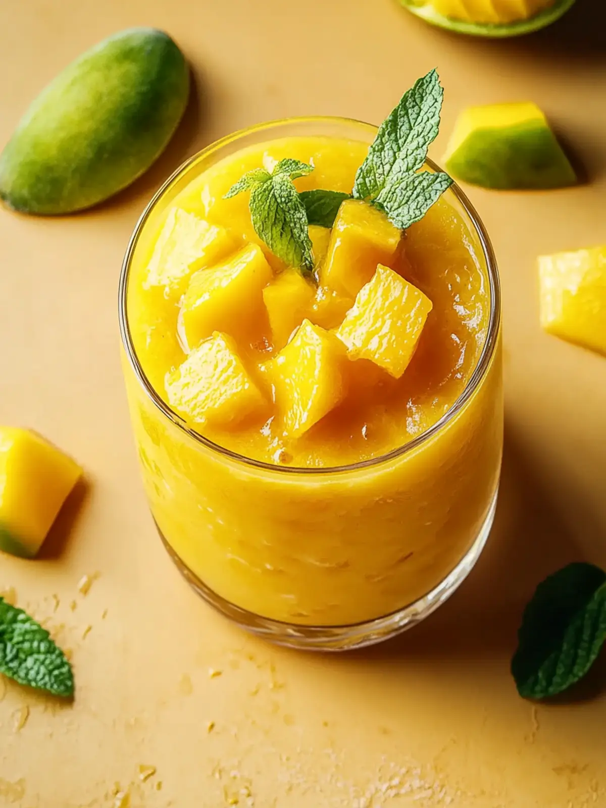 Erfrischender Mango Eistee mit Minze – Ein Sommertraum 4 Mango Eistee