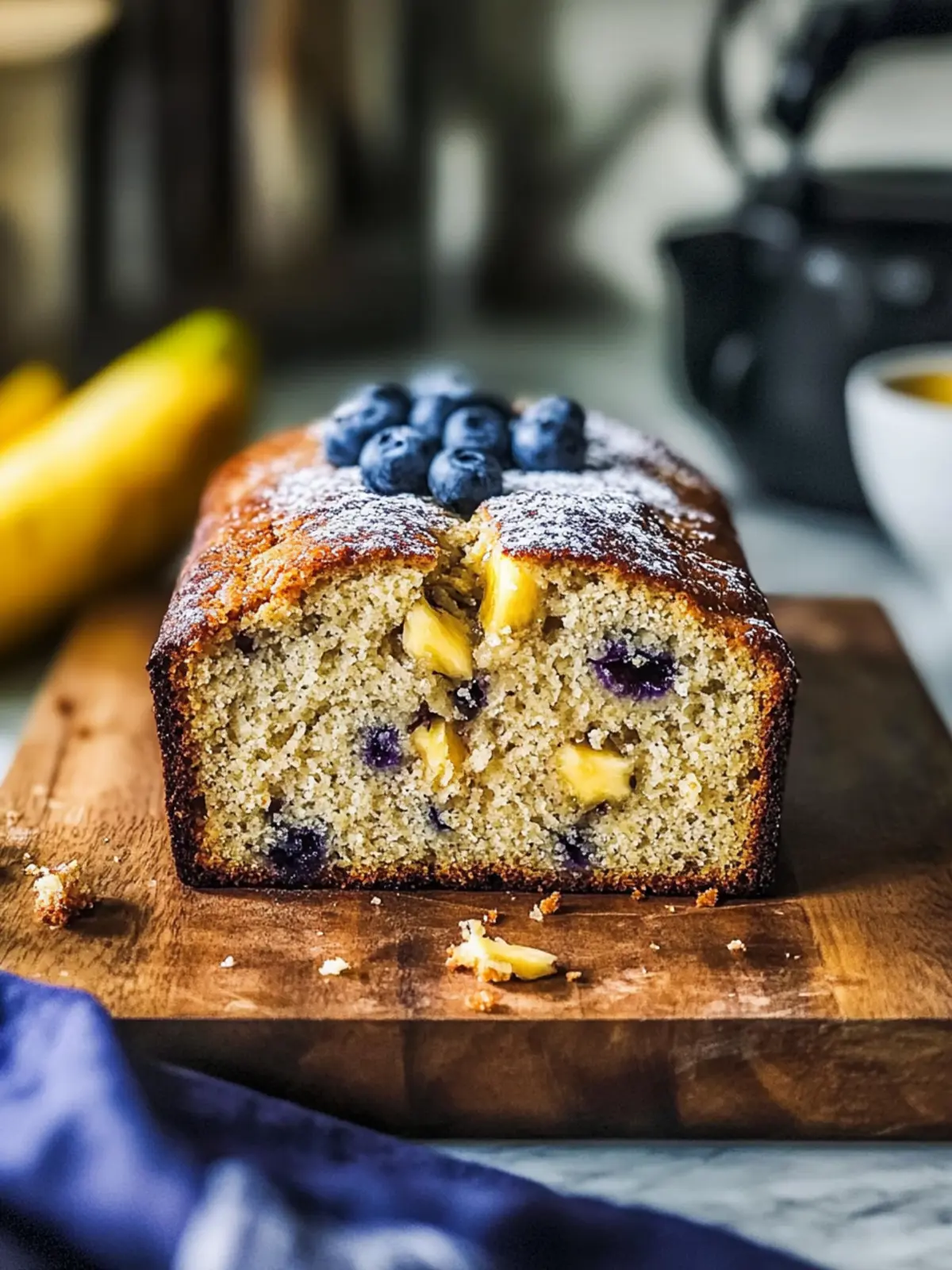 Saftiges Blaubeer-Bananenbrot – Gesund & einfach zubereitet 3 Blaubeer-Bananenbrot