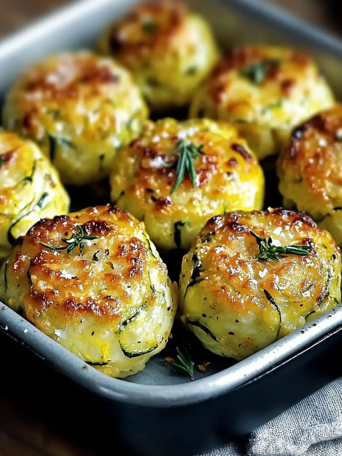 Zucchini-Boulettes im Ofen: Gesund, Knusprig und Lecker 3 Zucchini-Inputte im Ofen