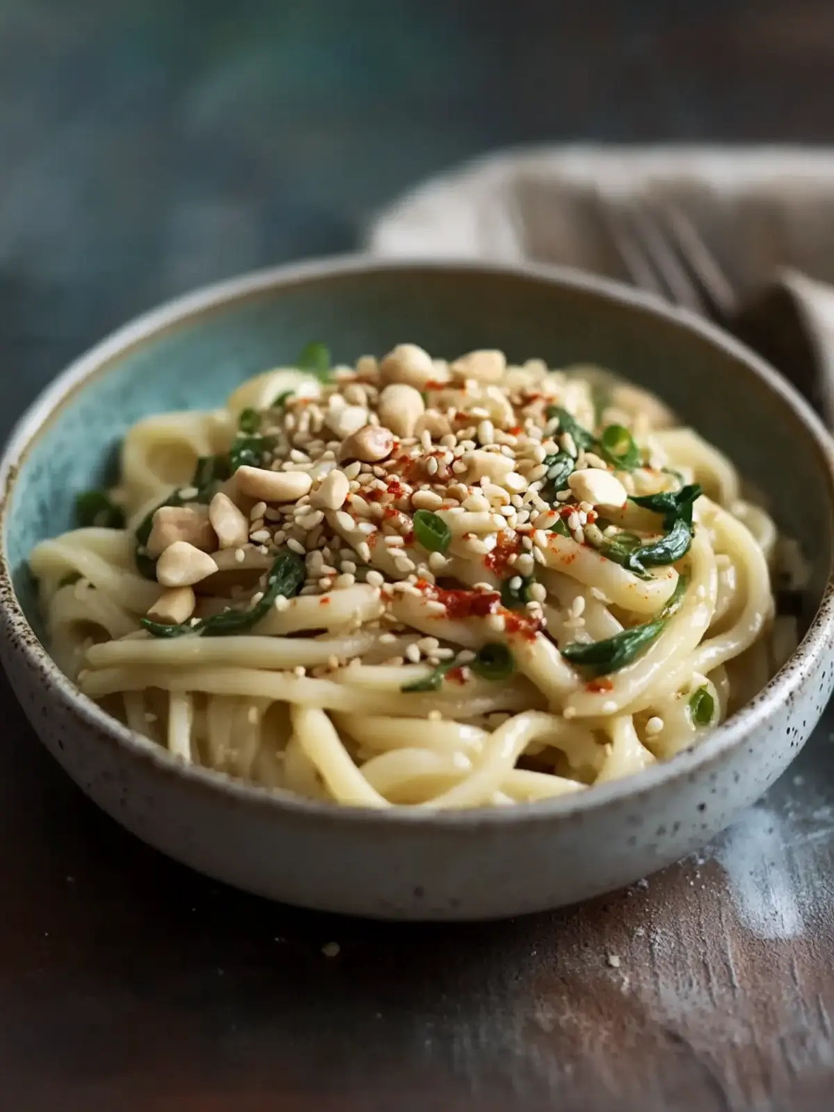 Sesamnudeln mit Zoodles und Spinat: Blitzschnell & Gesund genießen 4 Sesamnudeln mit Zoodles und Spinat
