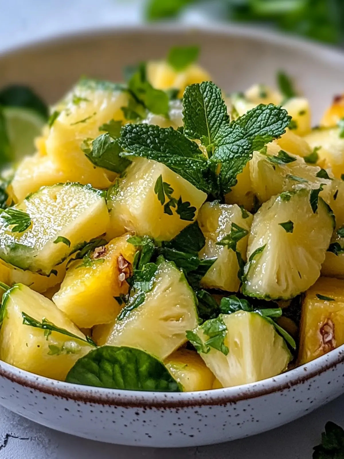 Erfrischender Ananas-Gurkensalat für heiße Sommertage 2 Ananas-Gurkensalat