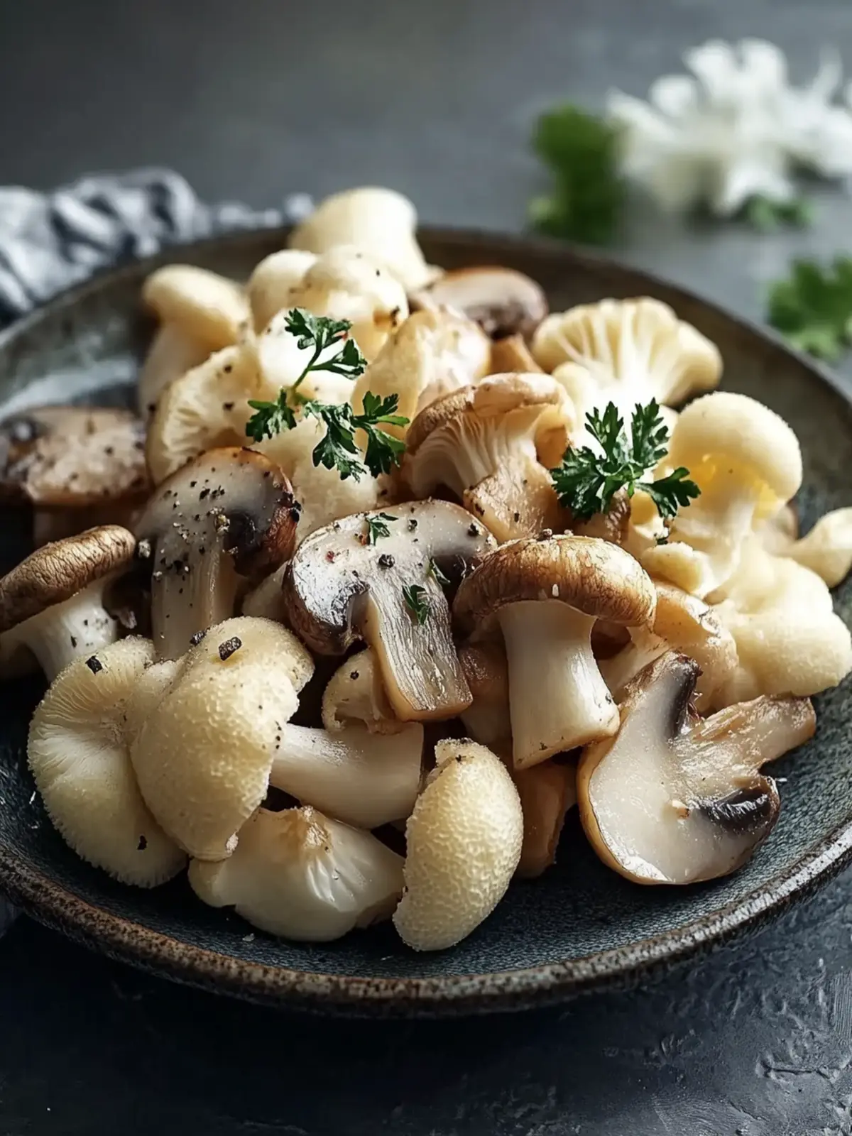 Blumenkohl-Champignons-Pfanne: Gesund, schnell und lecker 3 Blumenkohl-Champignons-Pfanne