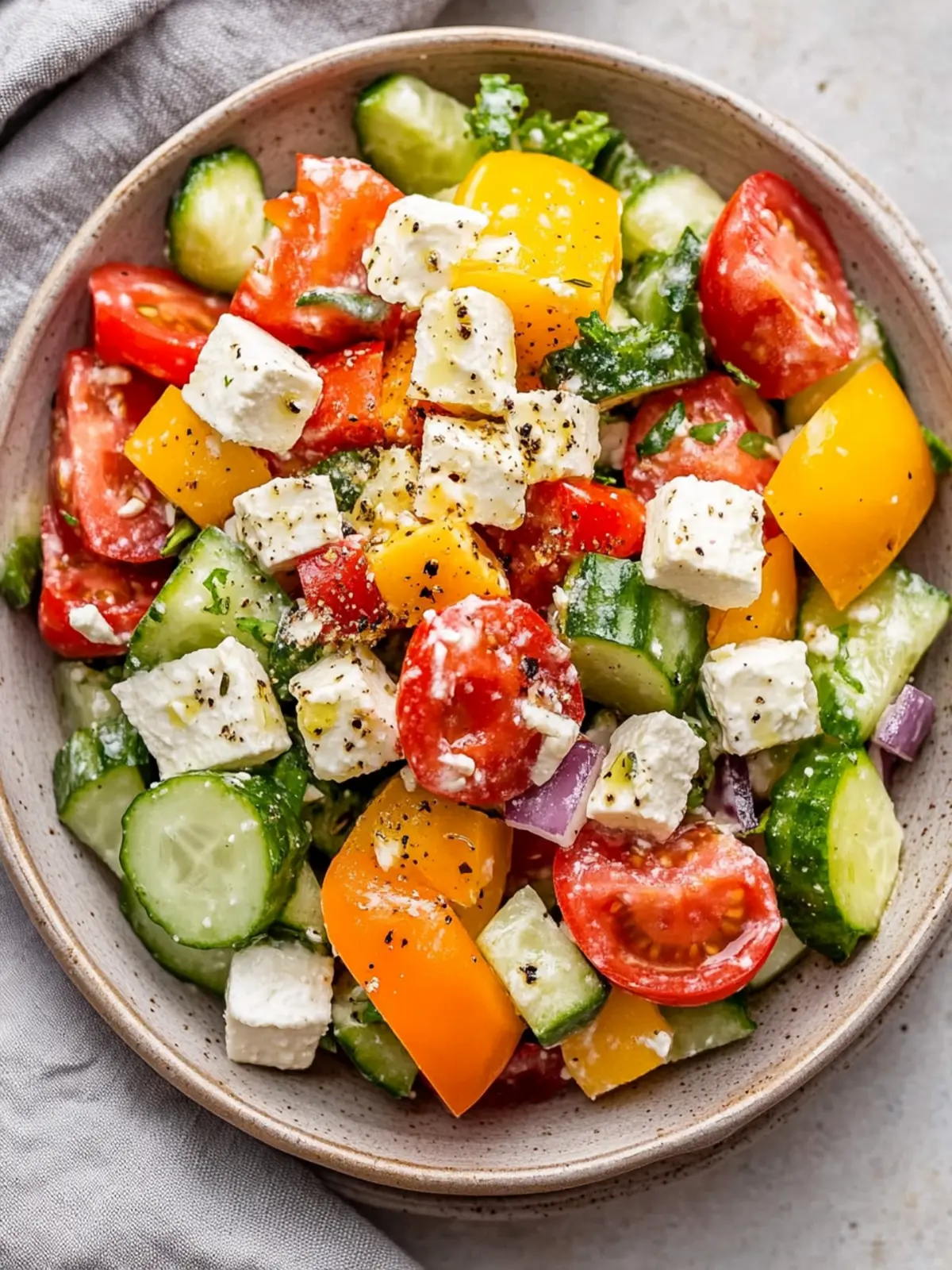 Griechischer Bauernsalat – Frisch, schnell und unwiderstehlich! 2 Griechischer Bauernsalat