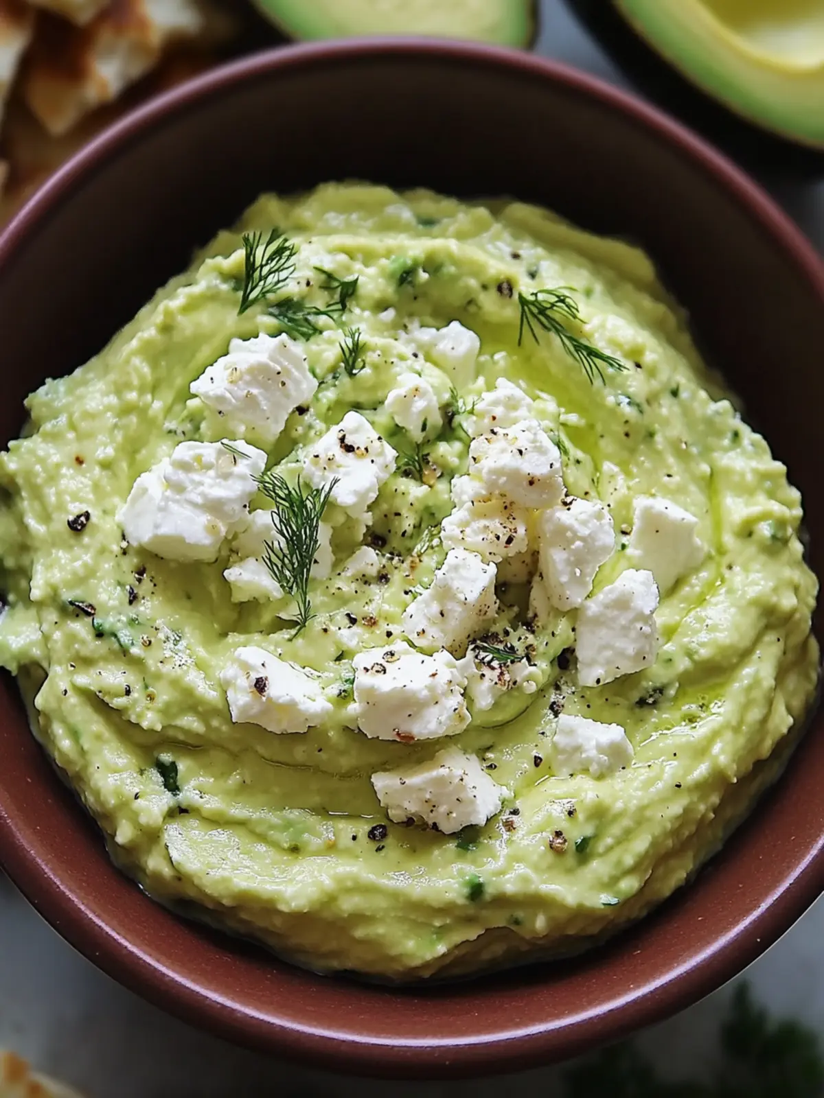 Feta-Avocado-Dip: Der cremige Genuss für jeden Snackabend 2 Feta-Avocado-Dip