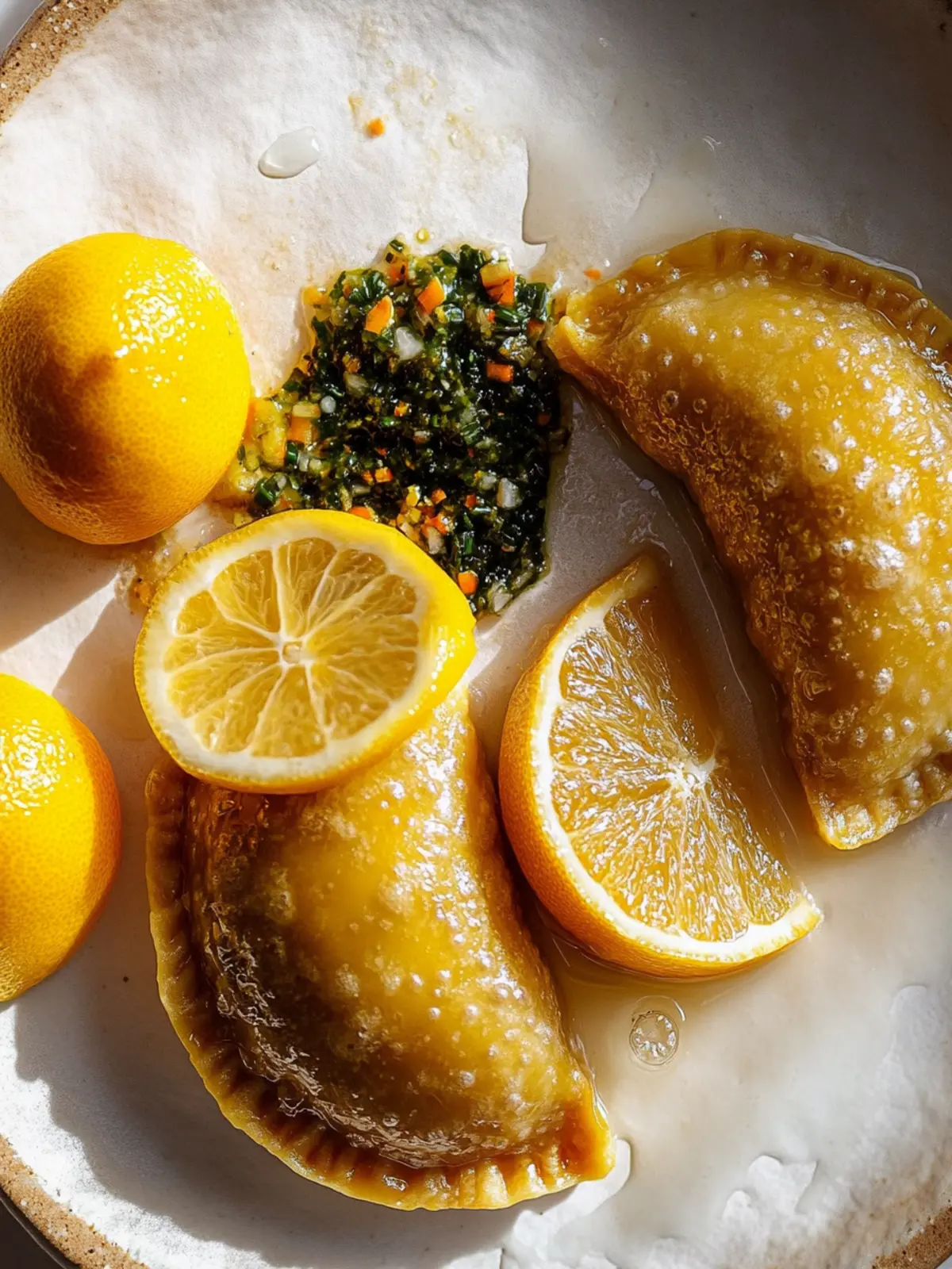 Linsen und Gemüse Vegane Empanadas mit Chimichurri: Eine pflanzenbasierte Abwandlung eines klassischen Favoriten
