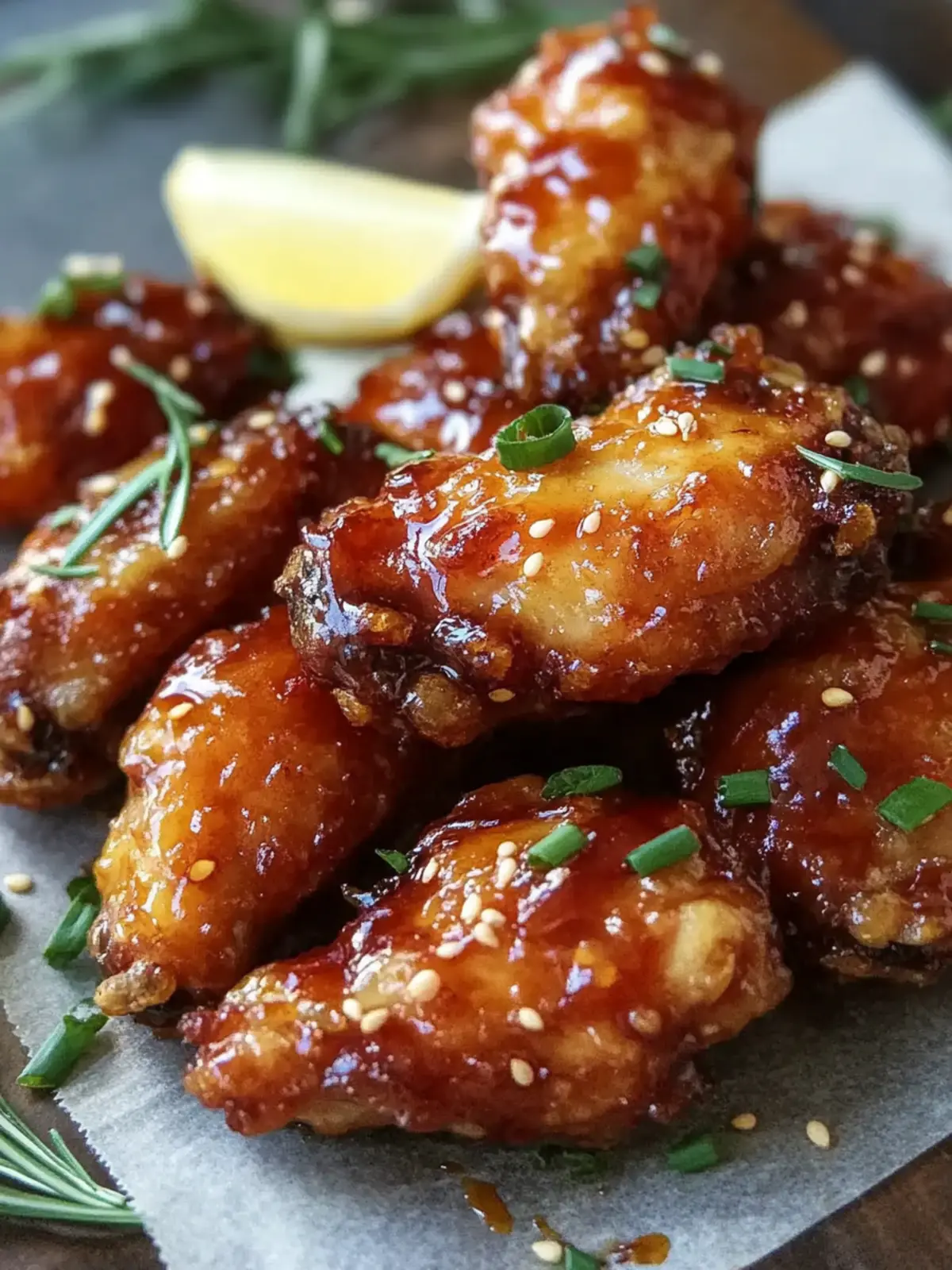 Knusprige Airfryer Hähnchen-Wings mit Honig-Knoblauch Genuss 3 Crispy Airfryer Chicken Wings with Honey Garlic