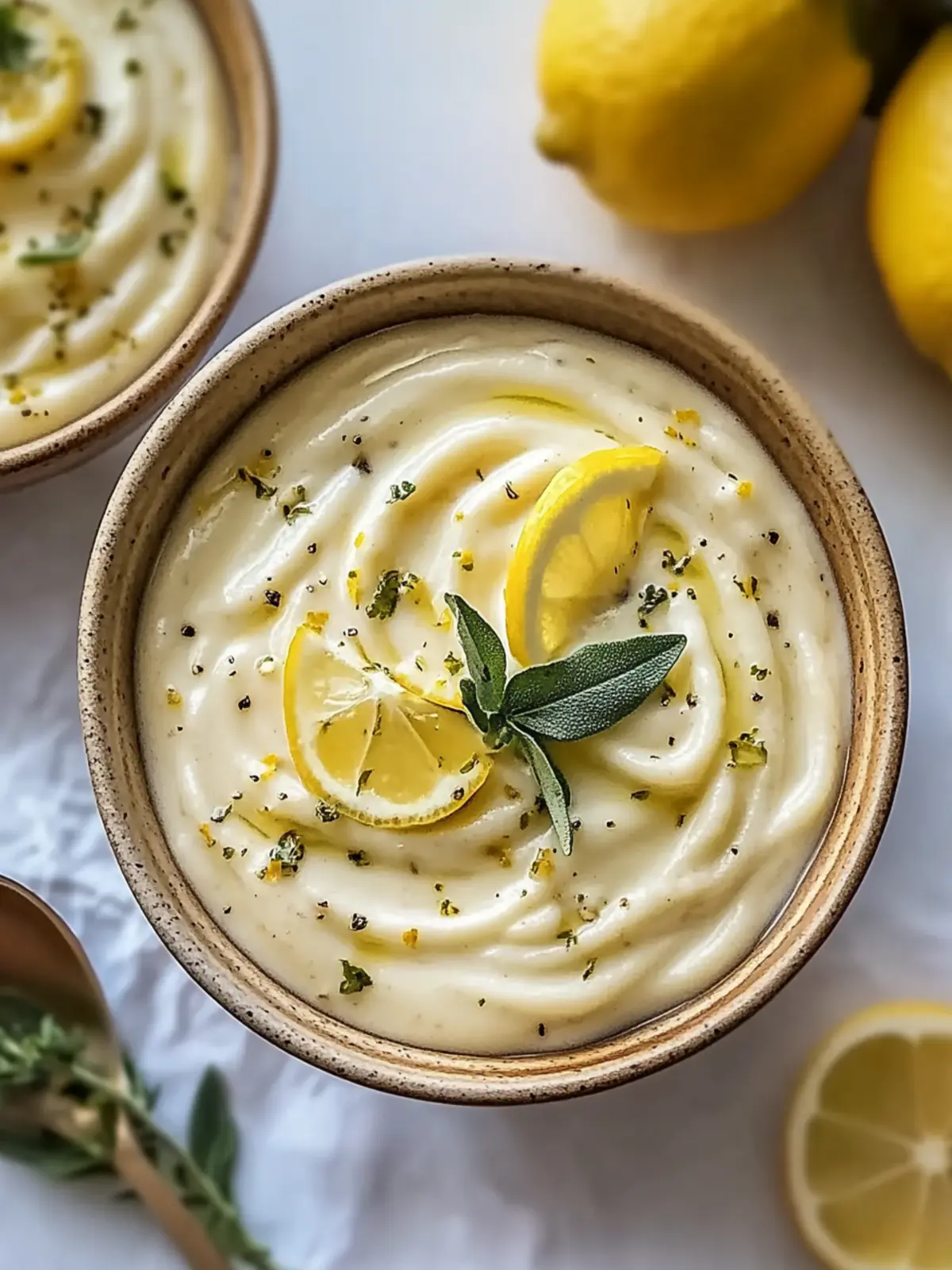 Cremige Zitronen-Knoblauch Sauce: Schnell & Einfache Genussmomente 2 Cremige Zitronen-Knoblauch Schnelle und einfache Rezept